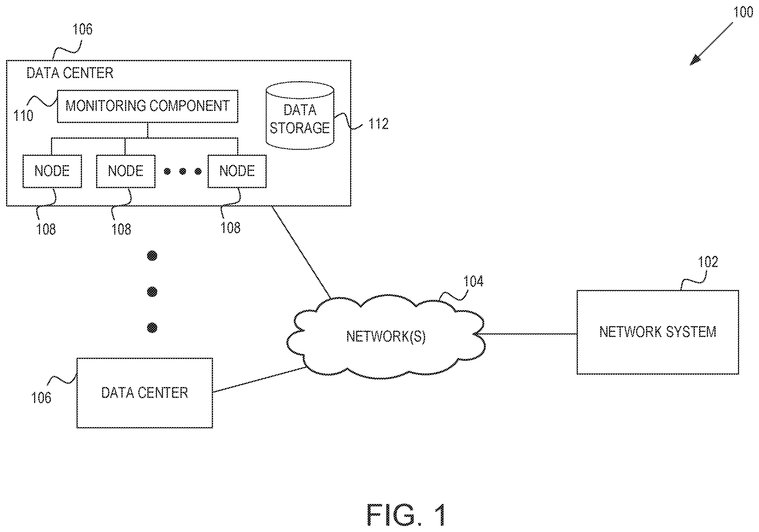 Patent US12541427 Figure 1 – Spatial-temporal memory uncorrectable error prediction system
