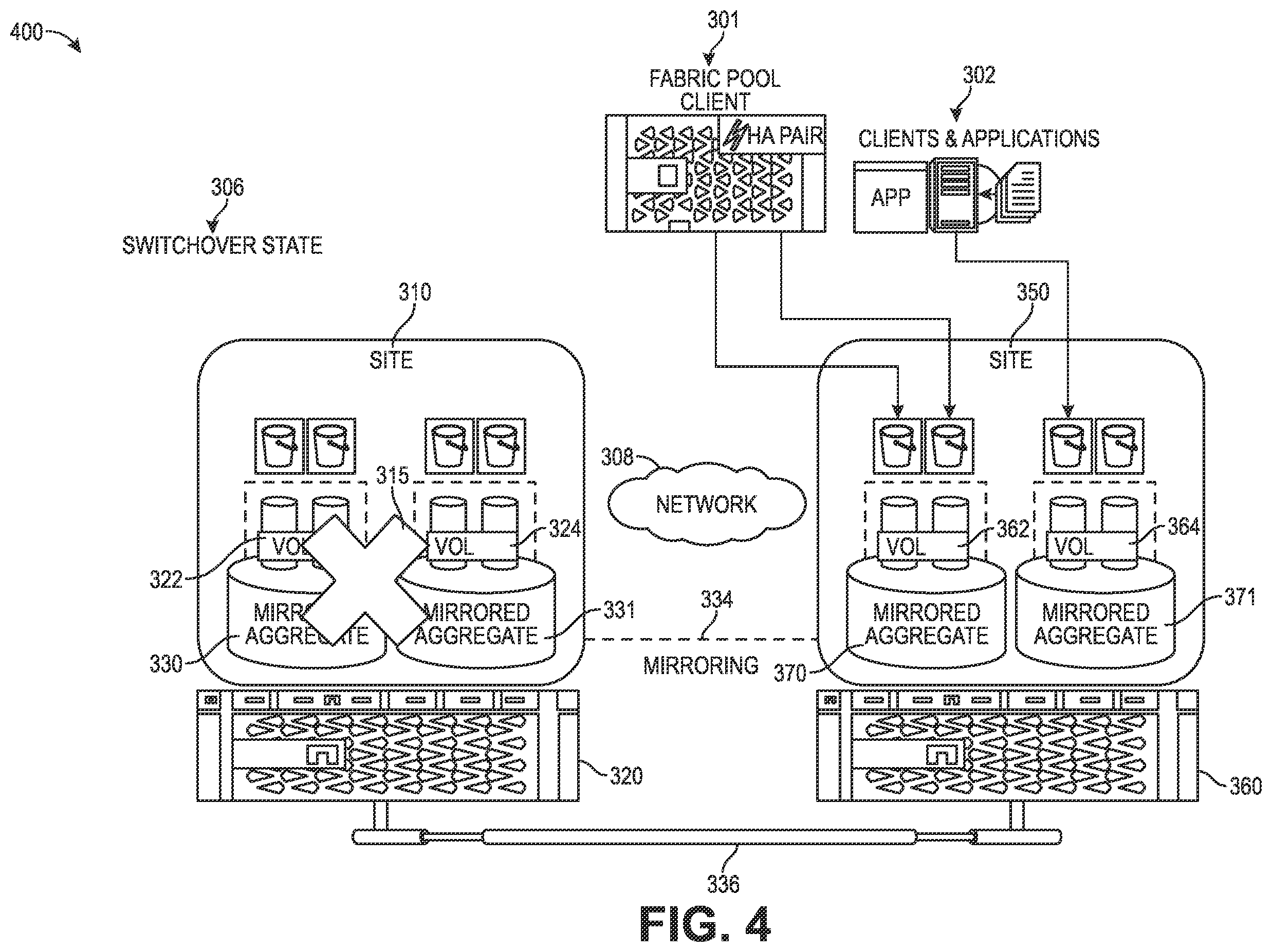 Patent US12541437 Figure 4 – Distributed storage systems and methods to provide object storage support with synchronous replication of data and configuration information
