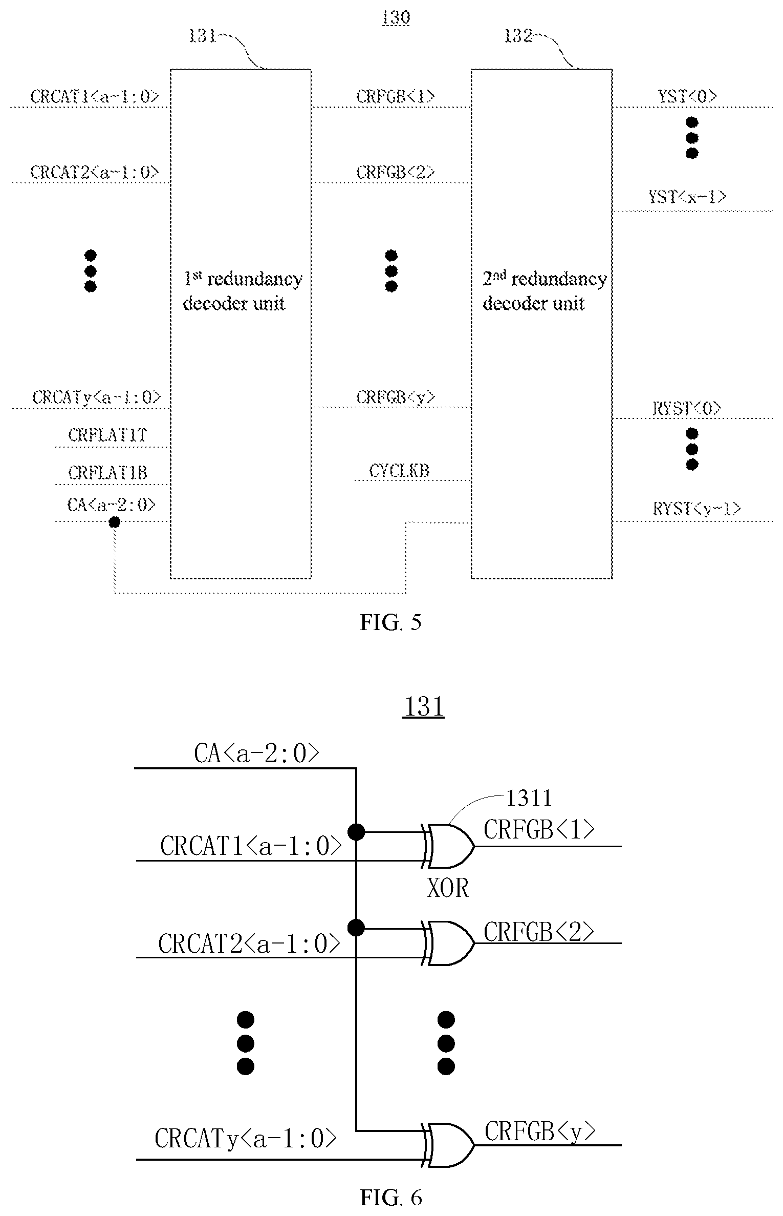 Patent US12541441 Figure 4 – Redundancy latch decoder circuit and memory