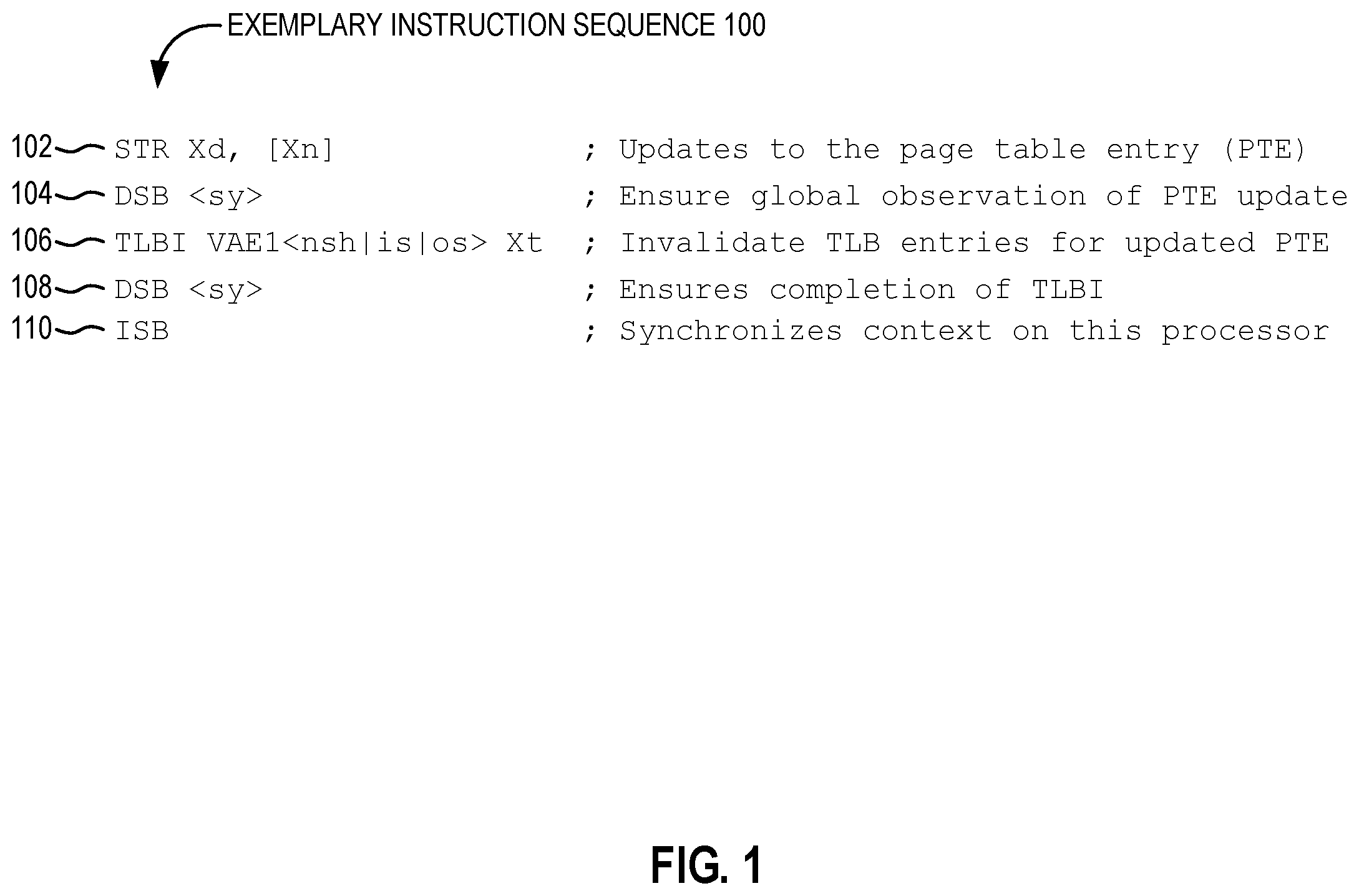 Patent US12541461 Figure 1 – Filtering remote data synchronization barrier (DSB) instruction execution in processor-based devices