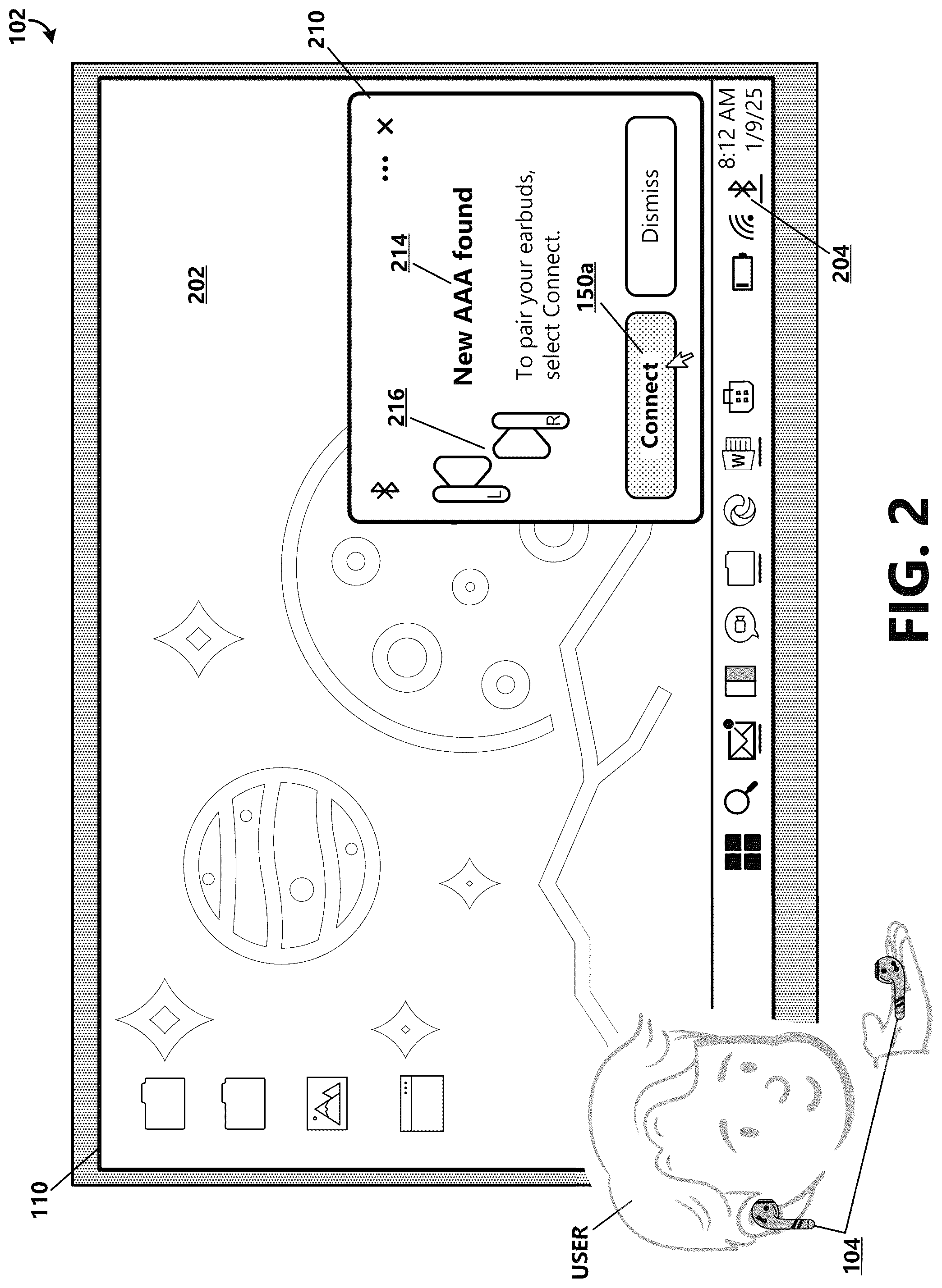 Patent US12541471 Figure 2 – Coordinated set peripheral device pairing and connection management
