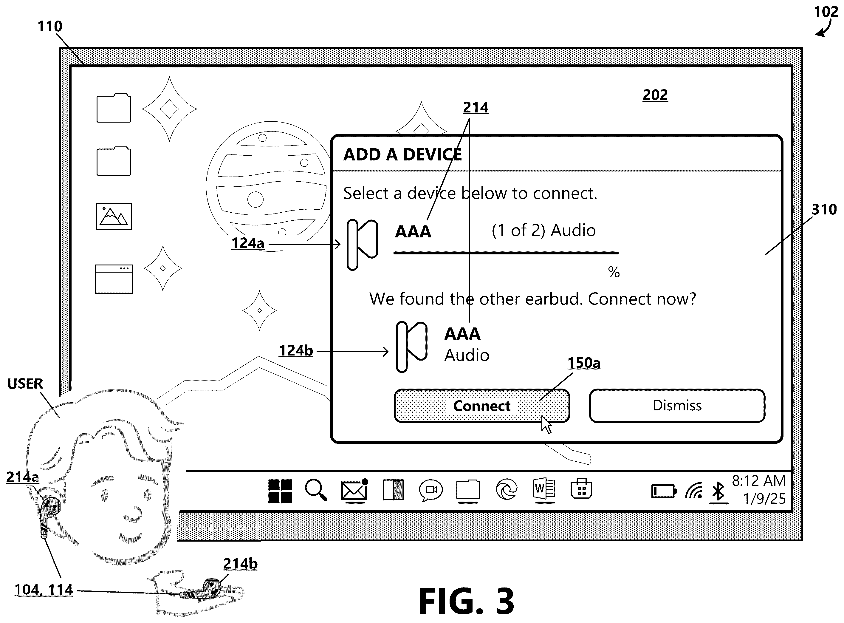 Patent US12541471 Figure 3 – Coordinated set peripheral device pairing and connection management