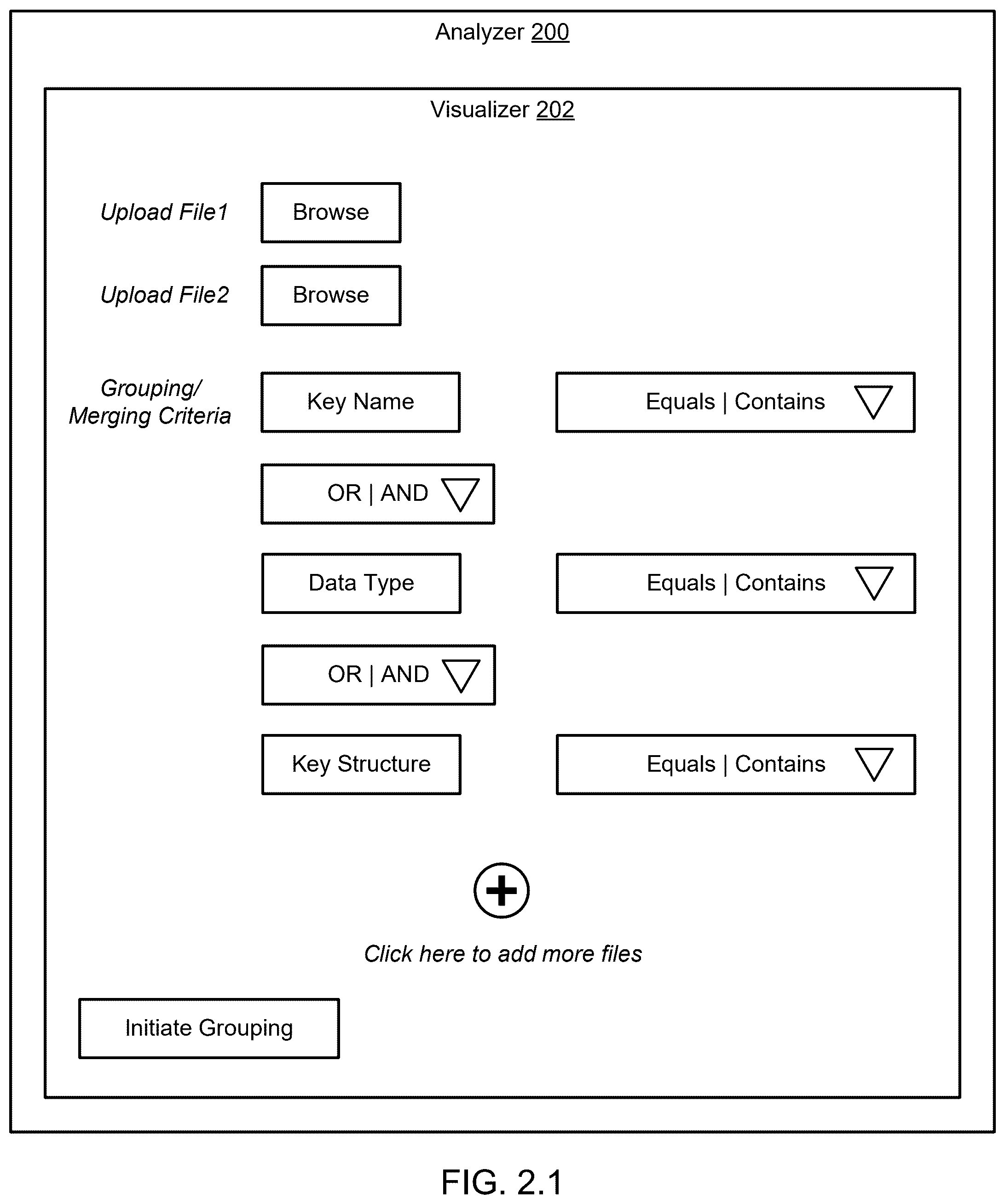 Patent US12541485 Figure 2 – Analysis of javascript object notation (JSON) structures generated through various sources