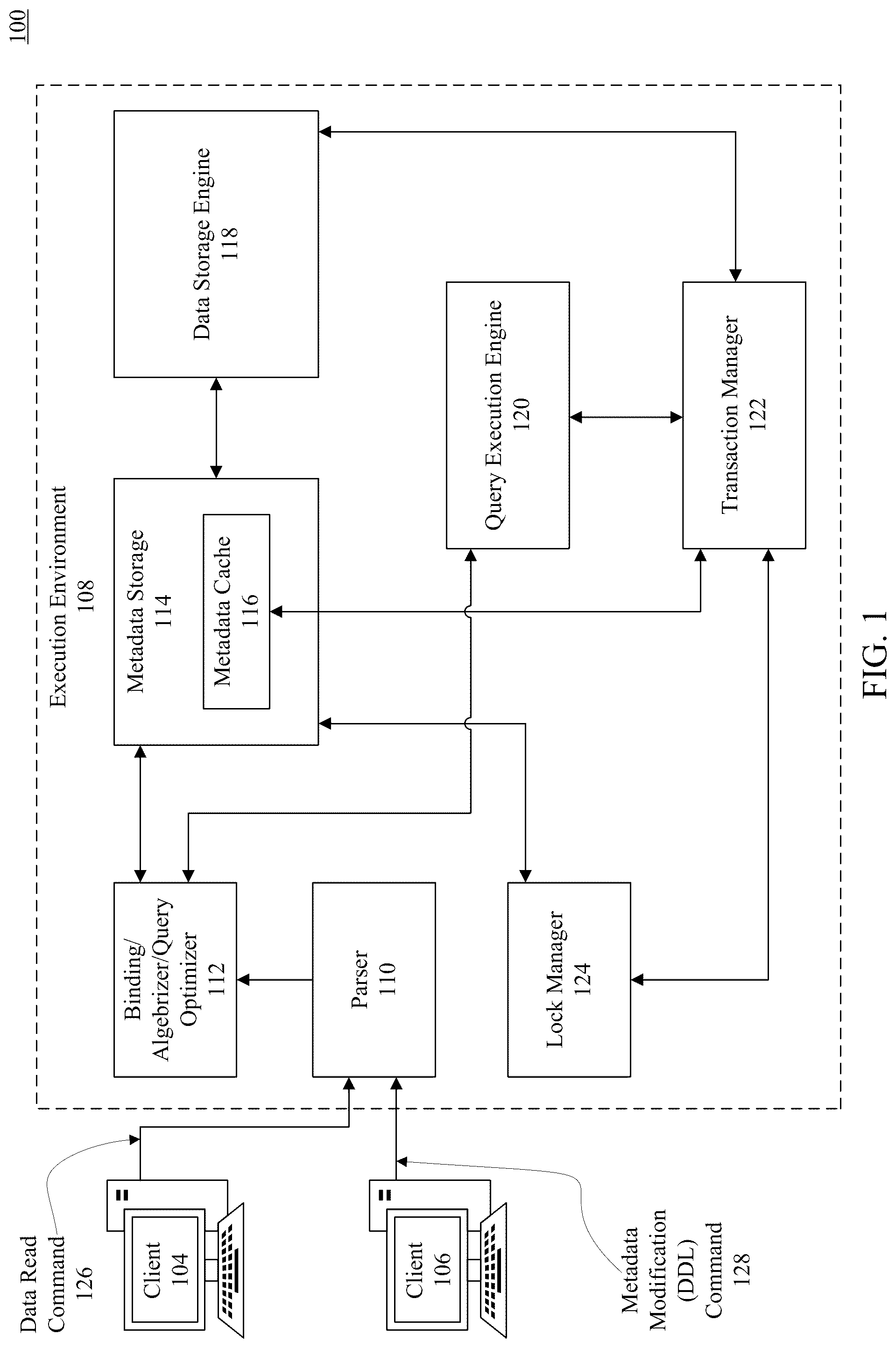 Patent US12541503 Figure 1 – Schema snapshot isolation access in a relational database