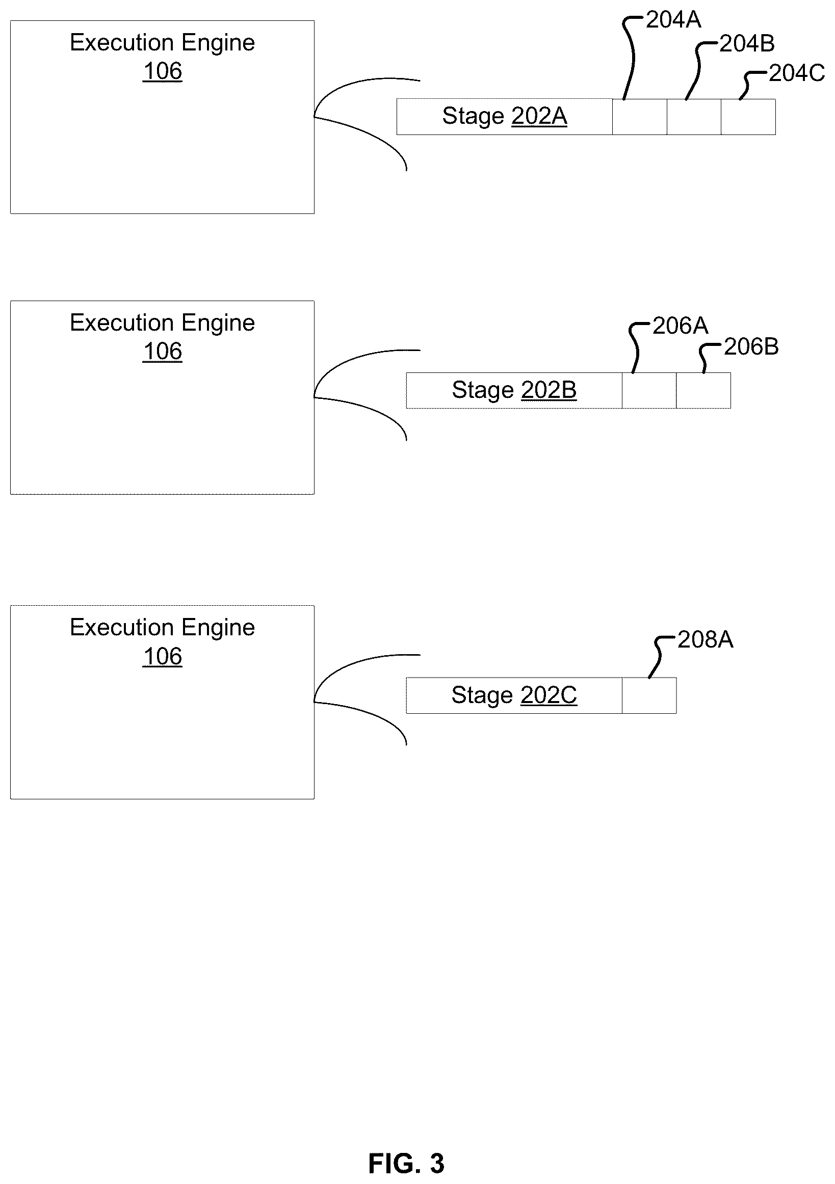 Patent US12541514 Figure 3 – Query processing system for slot-based execution of queries