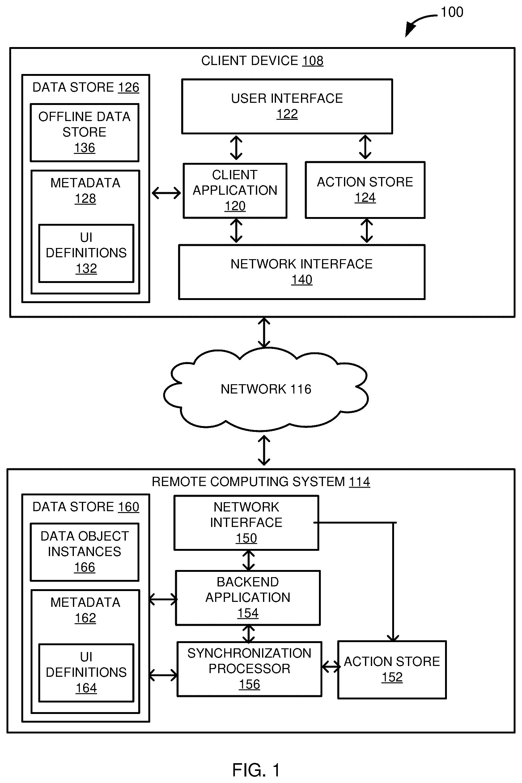 Patent US12541533 Figure 1 – Data synchronization error resolution