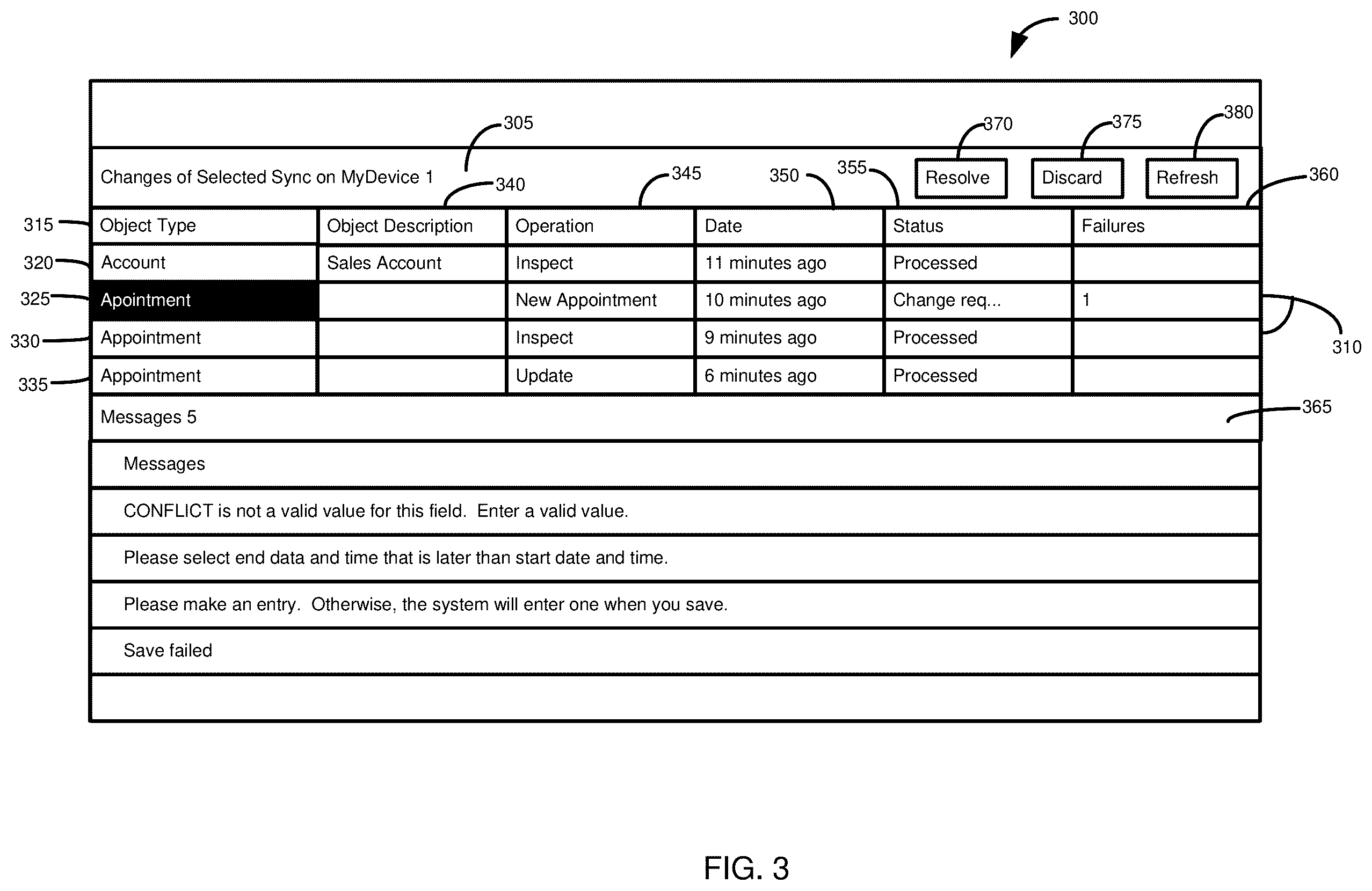 Patent US12541533 Figure 3 – Data synchronization error resolution