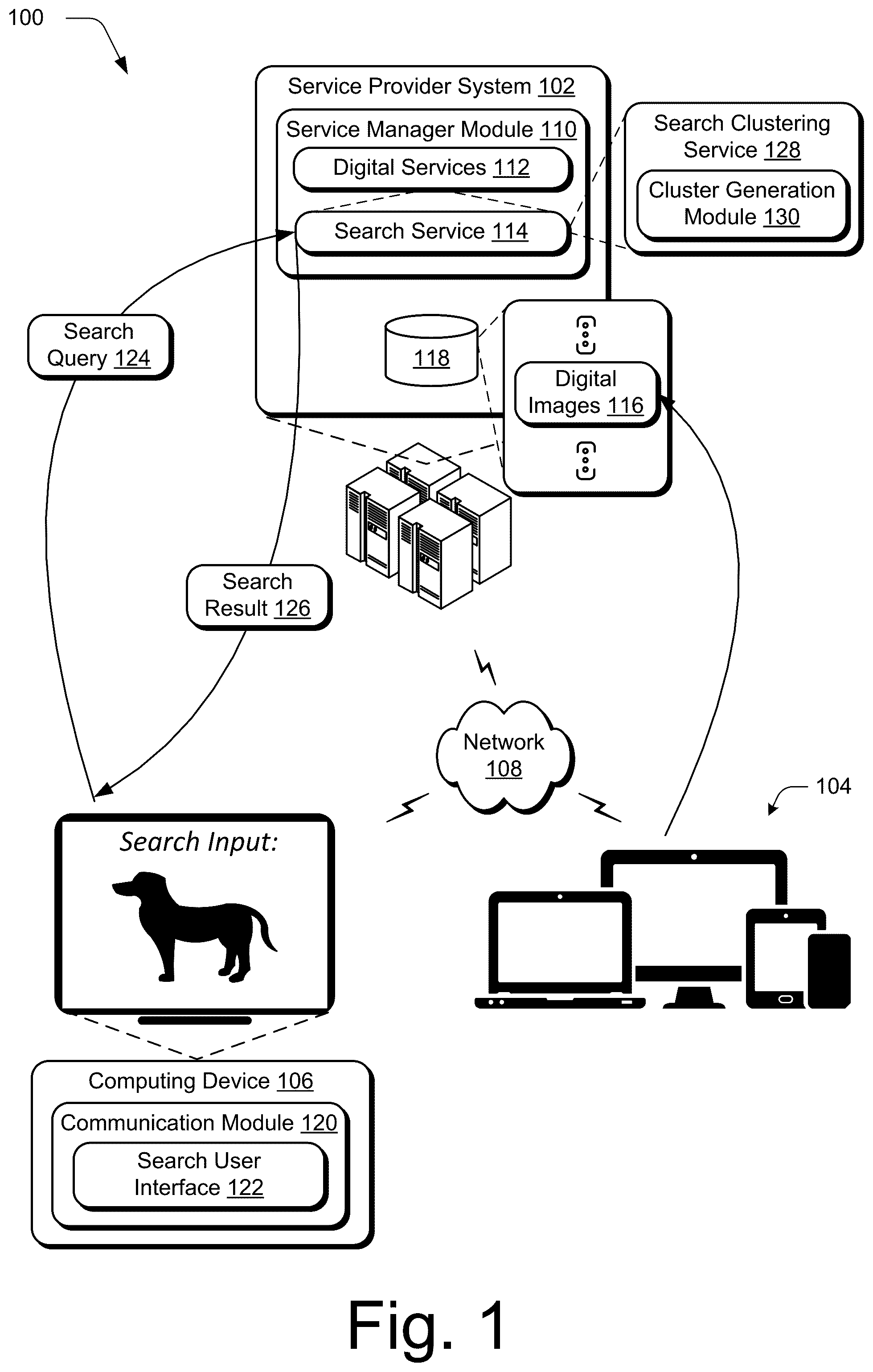 Patent US12541553 Figure 1 – Digital image hash search techniques