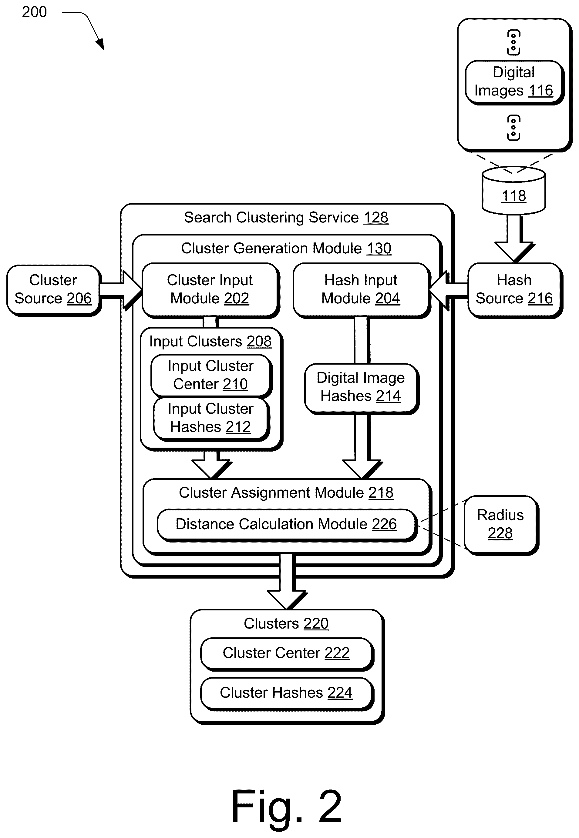 Patent US12541553 Figure 2 – Digital image hash search techniques