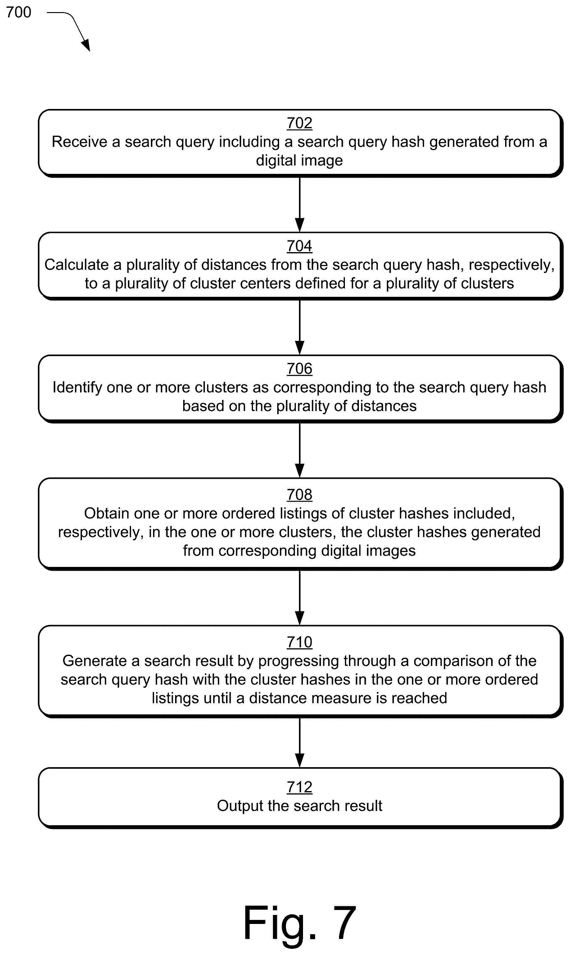 Patent US12541553 Figure 7 – Digital image hash search techniques