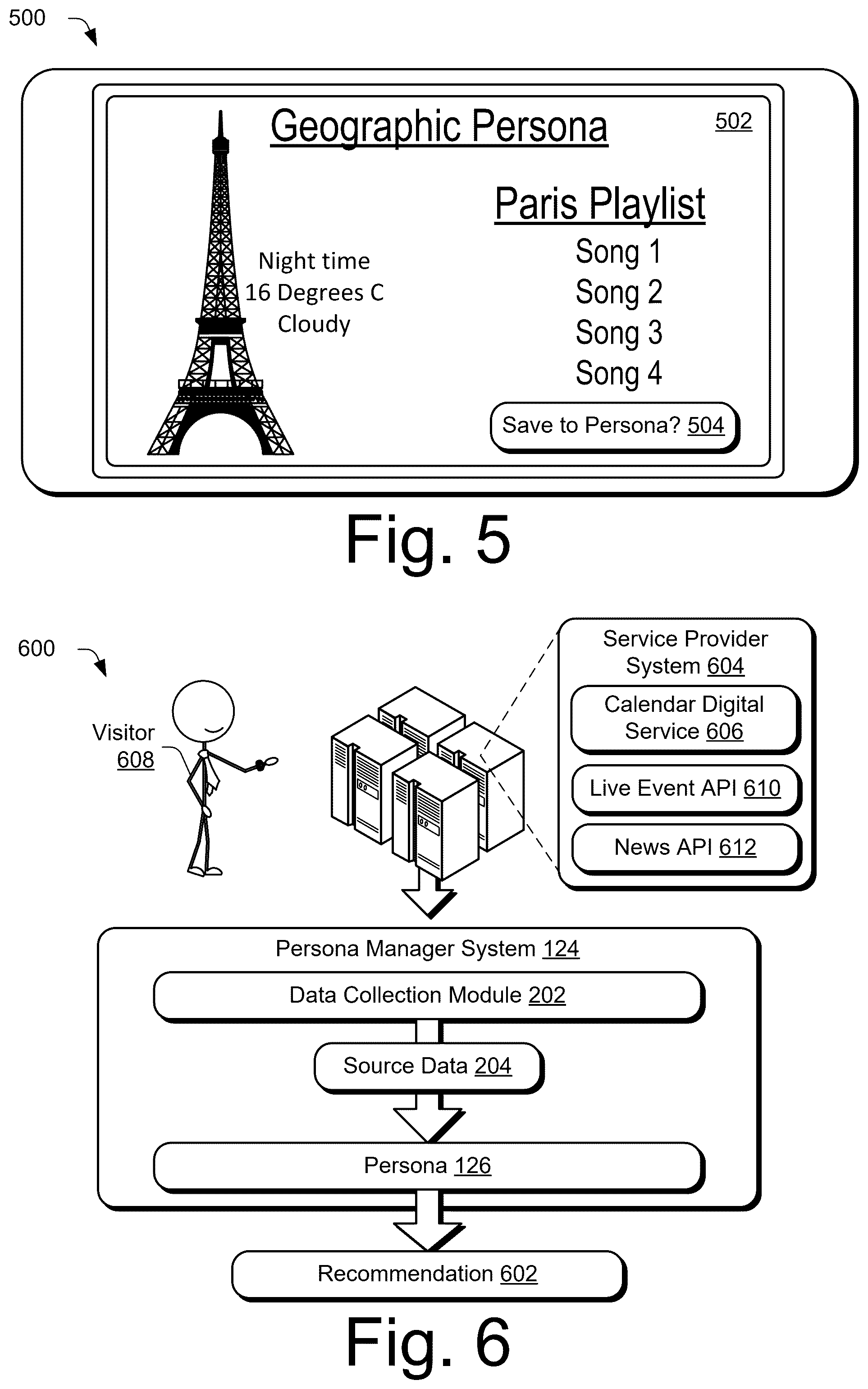 Patent US12541557 Figure 5 – Persona based modeling system