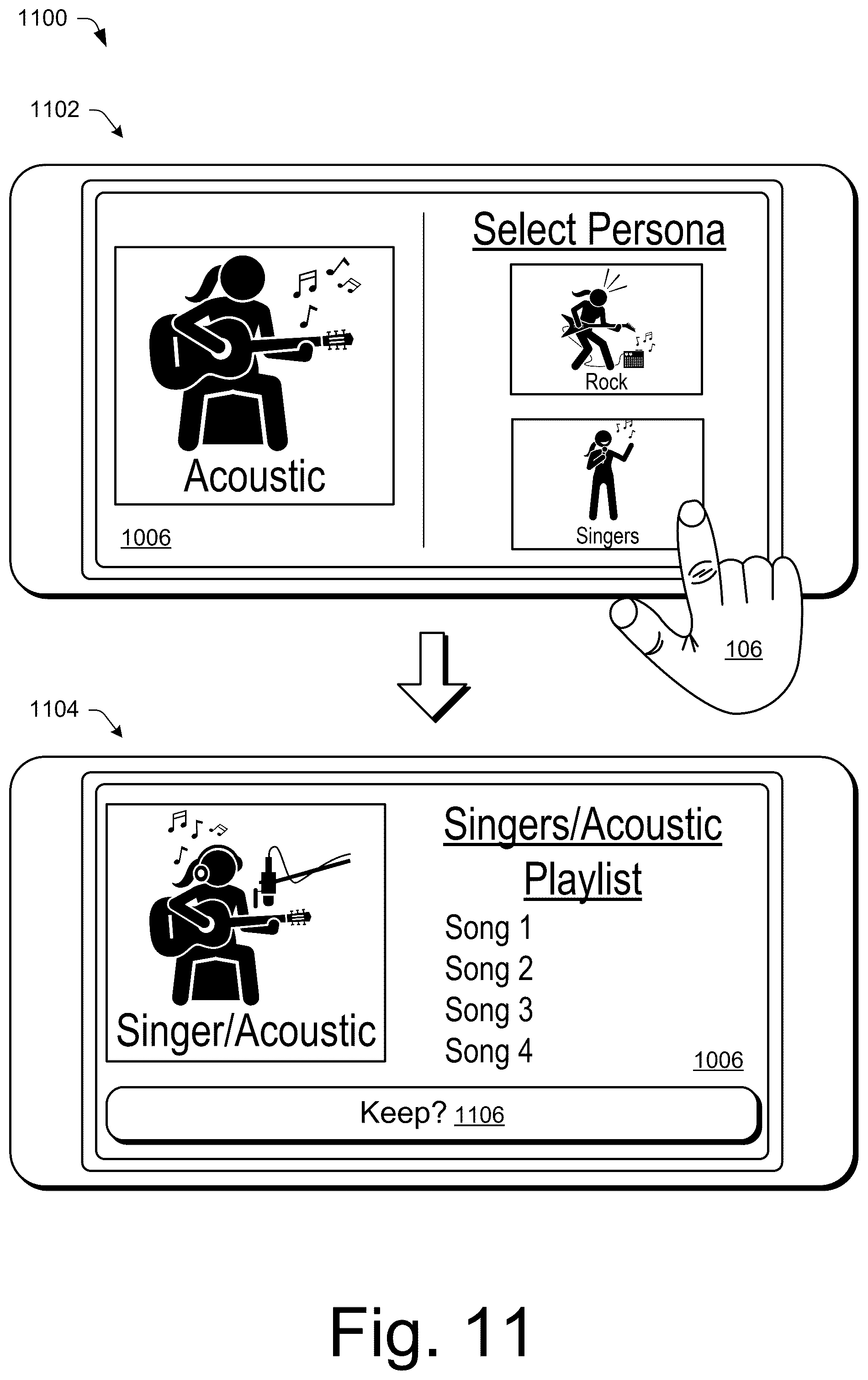 Patent US12541557 Figure 9 – Persona based modeling system