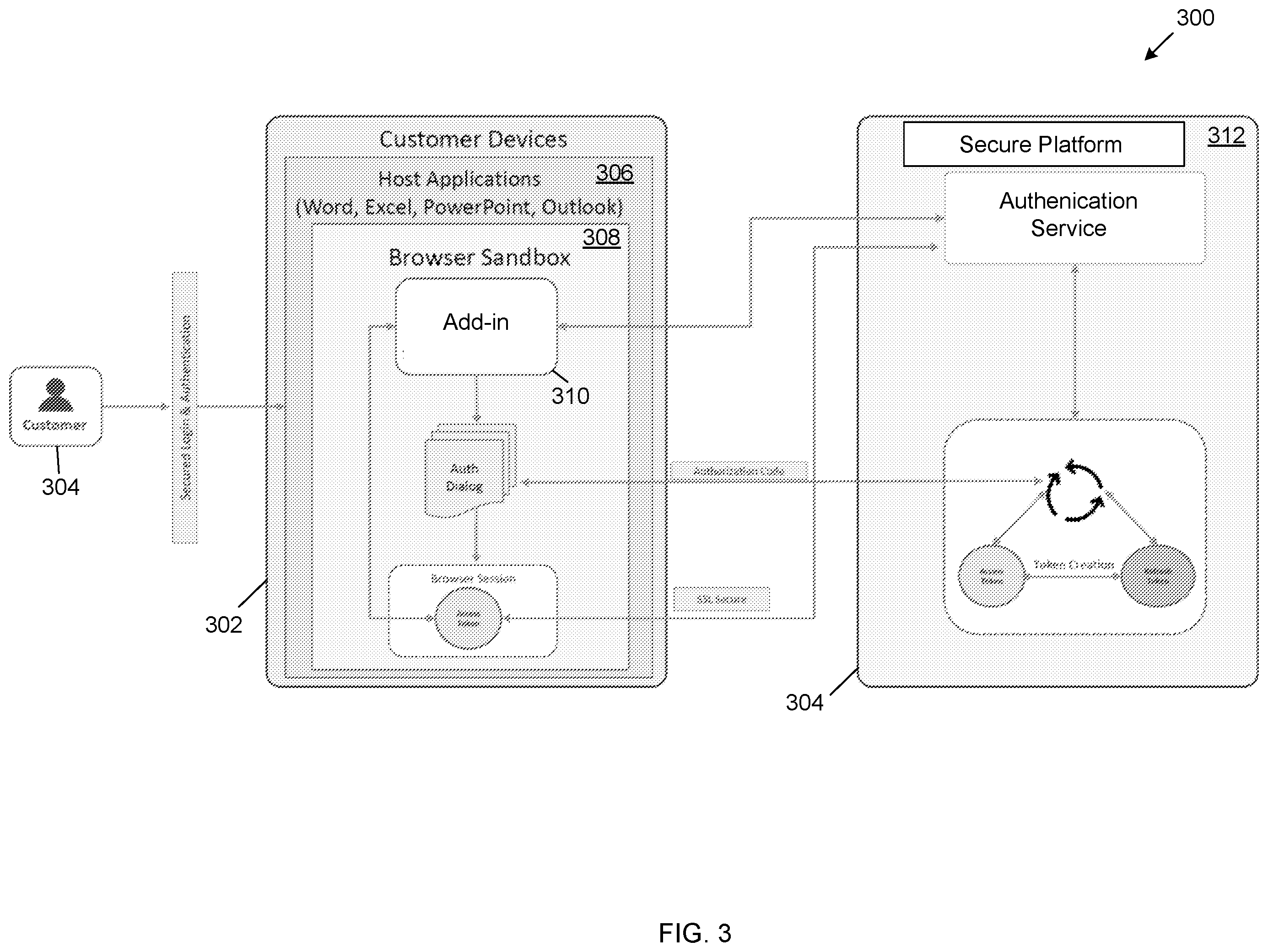 Patent US12541608 Figure 4 – Modifying fonts for obfuscating text and viewing obfuscated text
