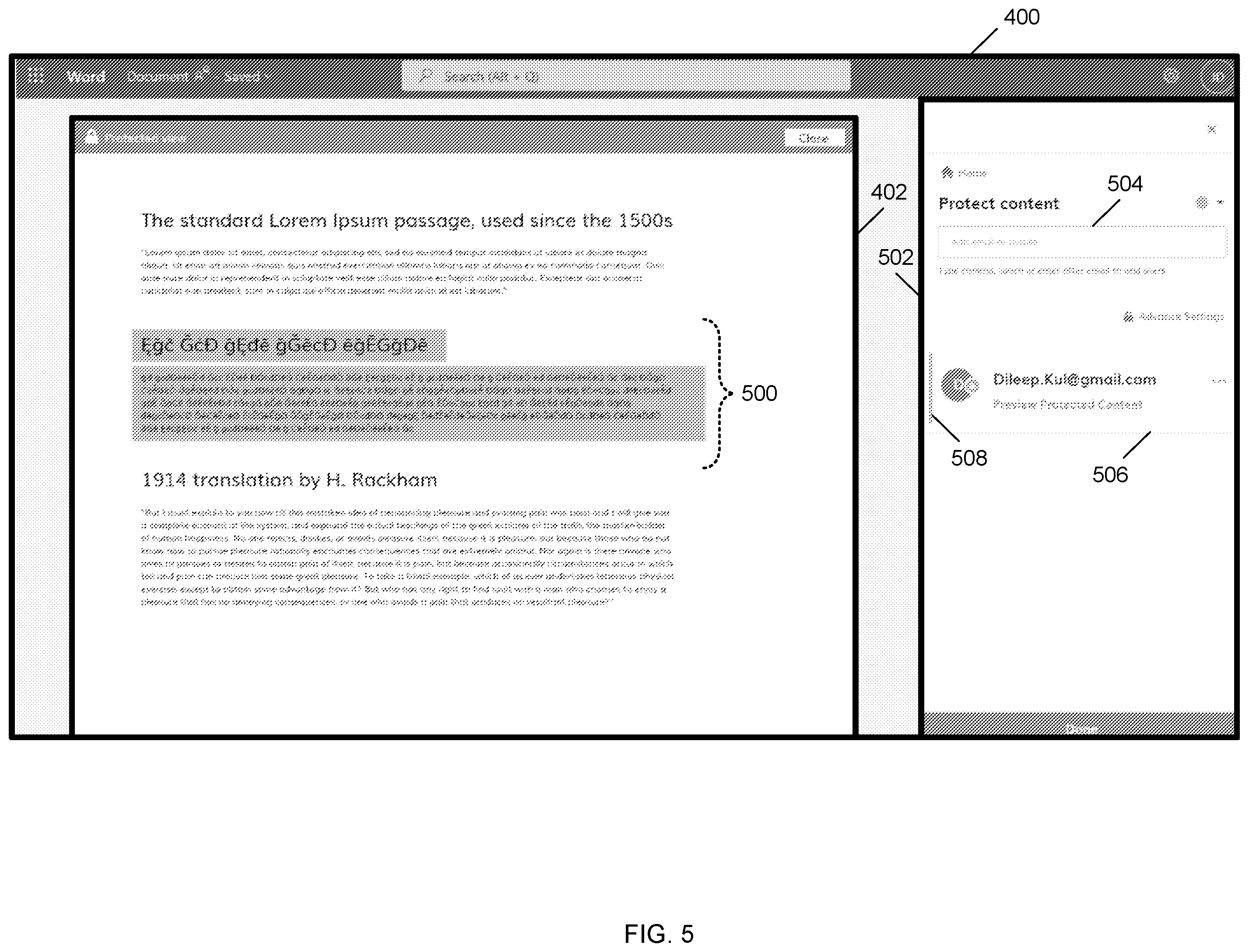 Patent US12541608 Figure 6 – Modifying fonts for obfuscating text and viewing obfuscated text