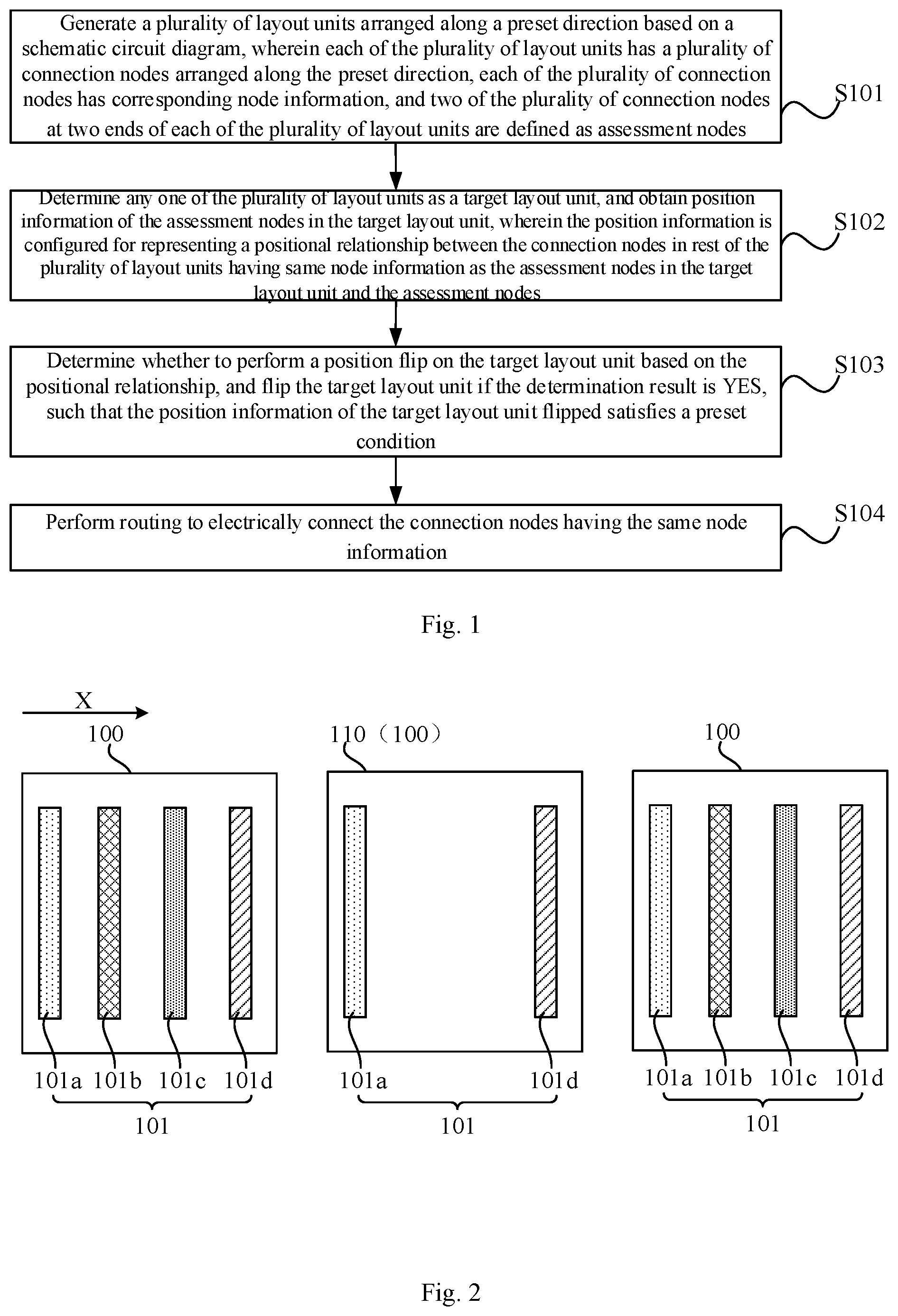 Patent US12541630 Figure 1 – Method for layout placement and routing, circuit layout, electronic device, and storage medium