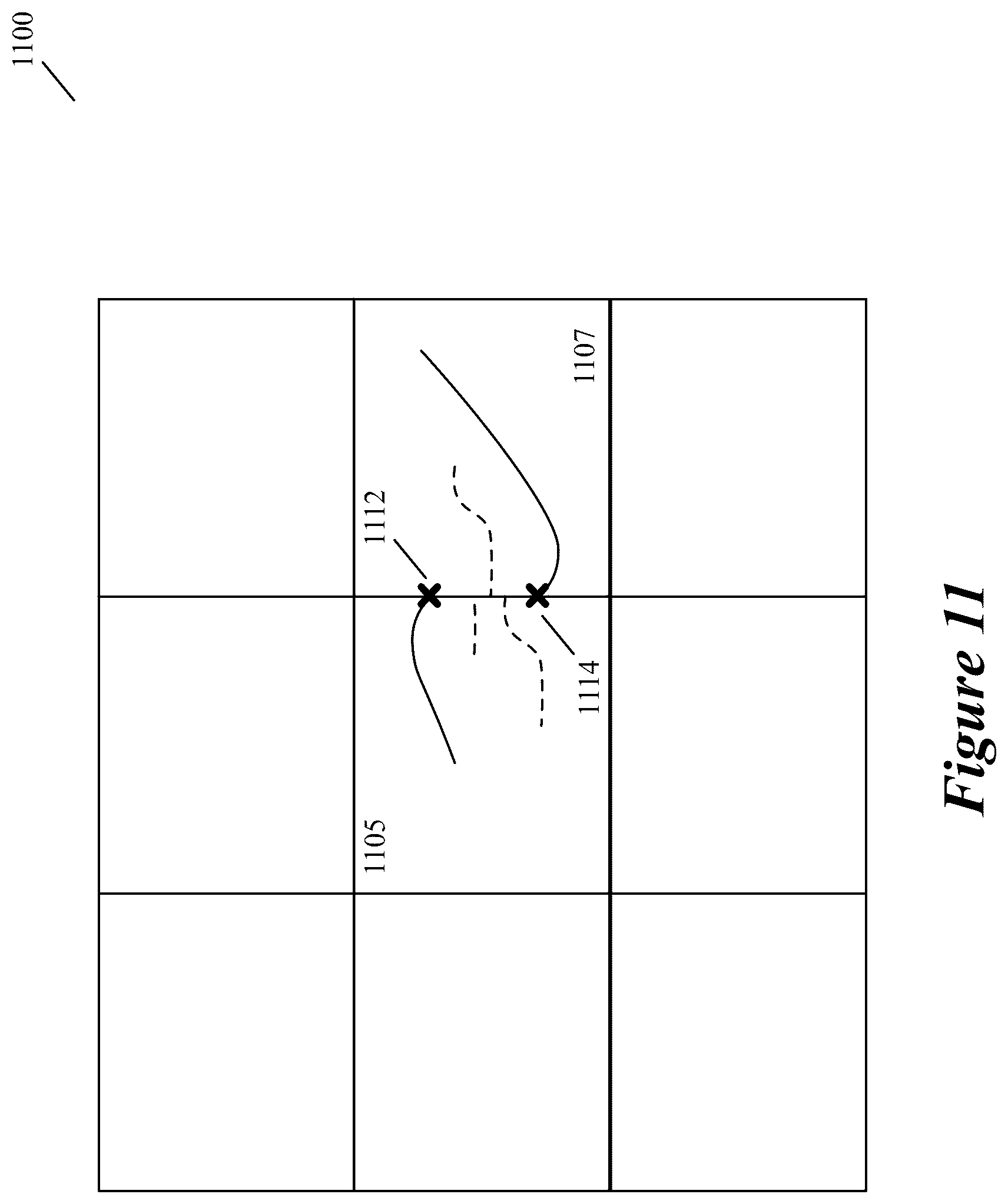 Patent US12541634 Figure 13 – Routing non-preferred direction wiring layers of an integrated circuit by minimizing vias between these layers