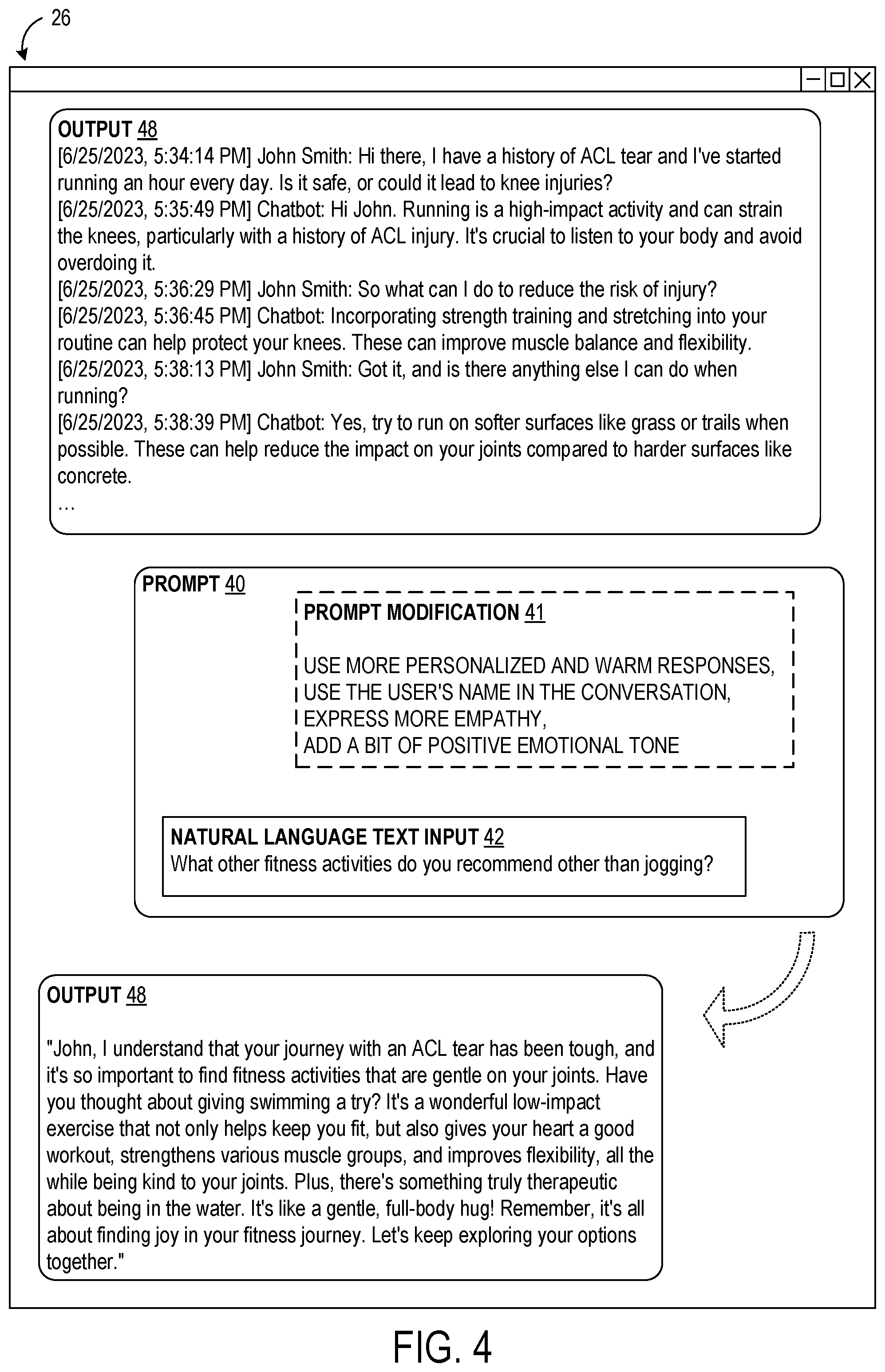 Patent US12541655 Figure 5 – Monitoring compliance of a generative language model with an output characteristic rubric