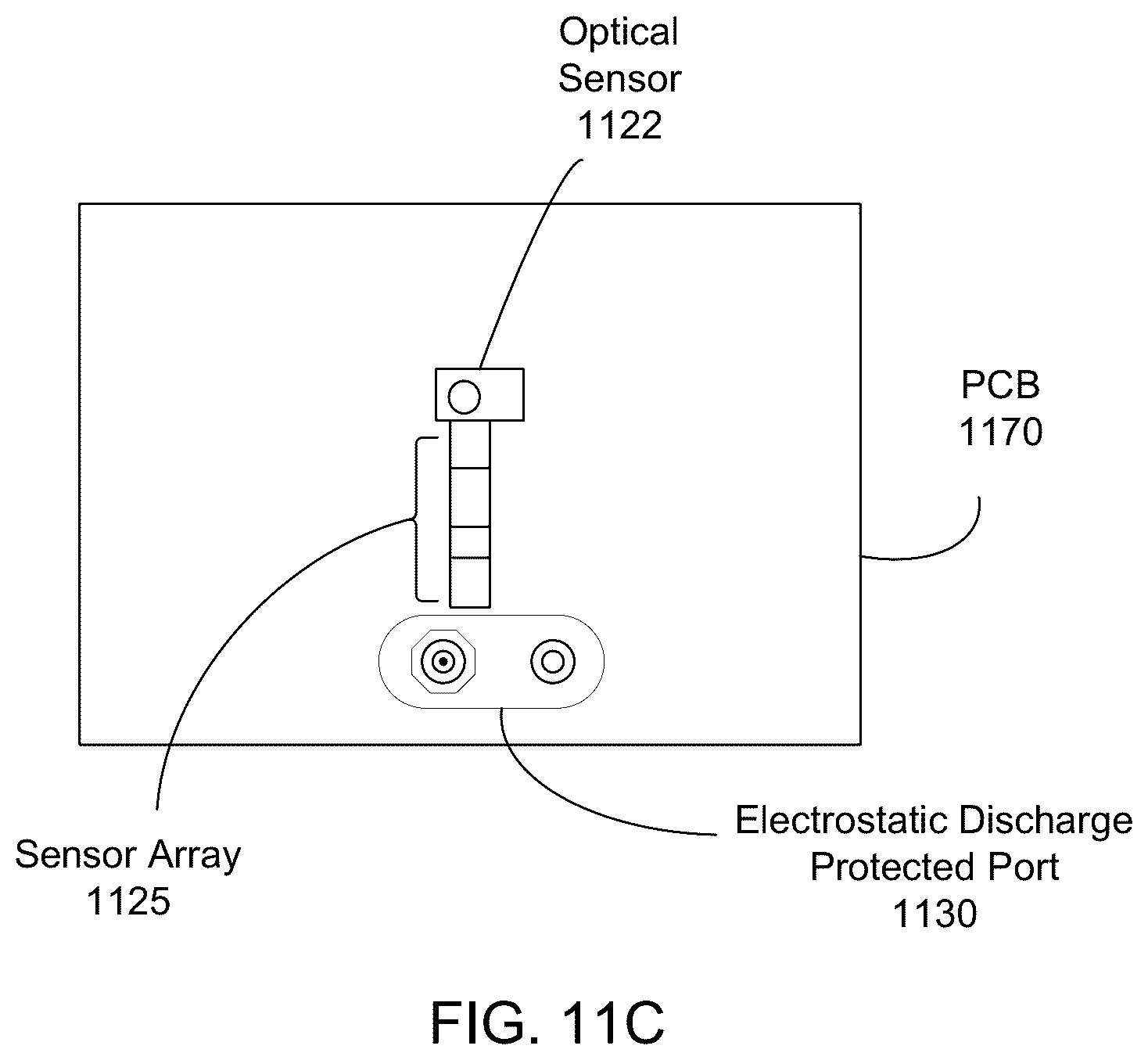 Patent US12541668 Figure 11 – Adhesive tape platform with form factor for improved sensing and external sensor probe