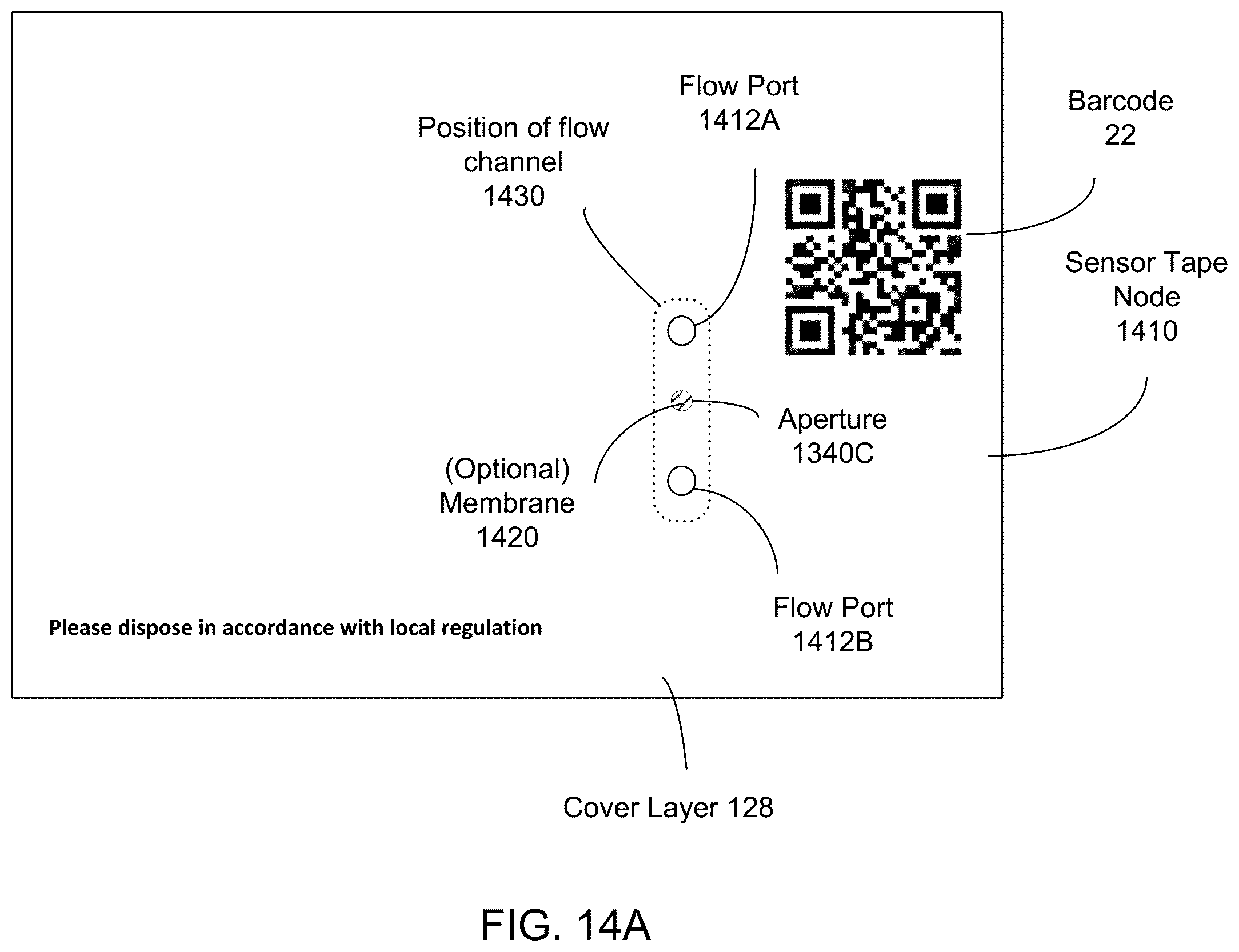 Patent US12541668 Figure 14 – Adhesive tape platform with form factor for improved sensing and external sensor probe