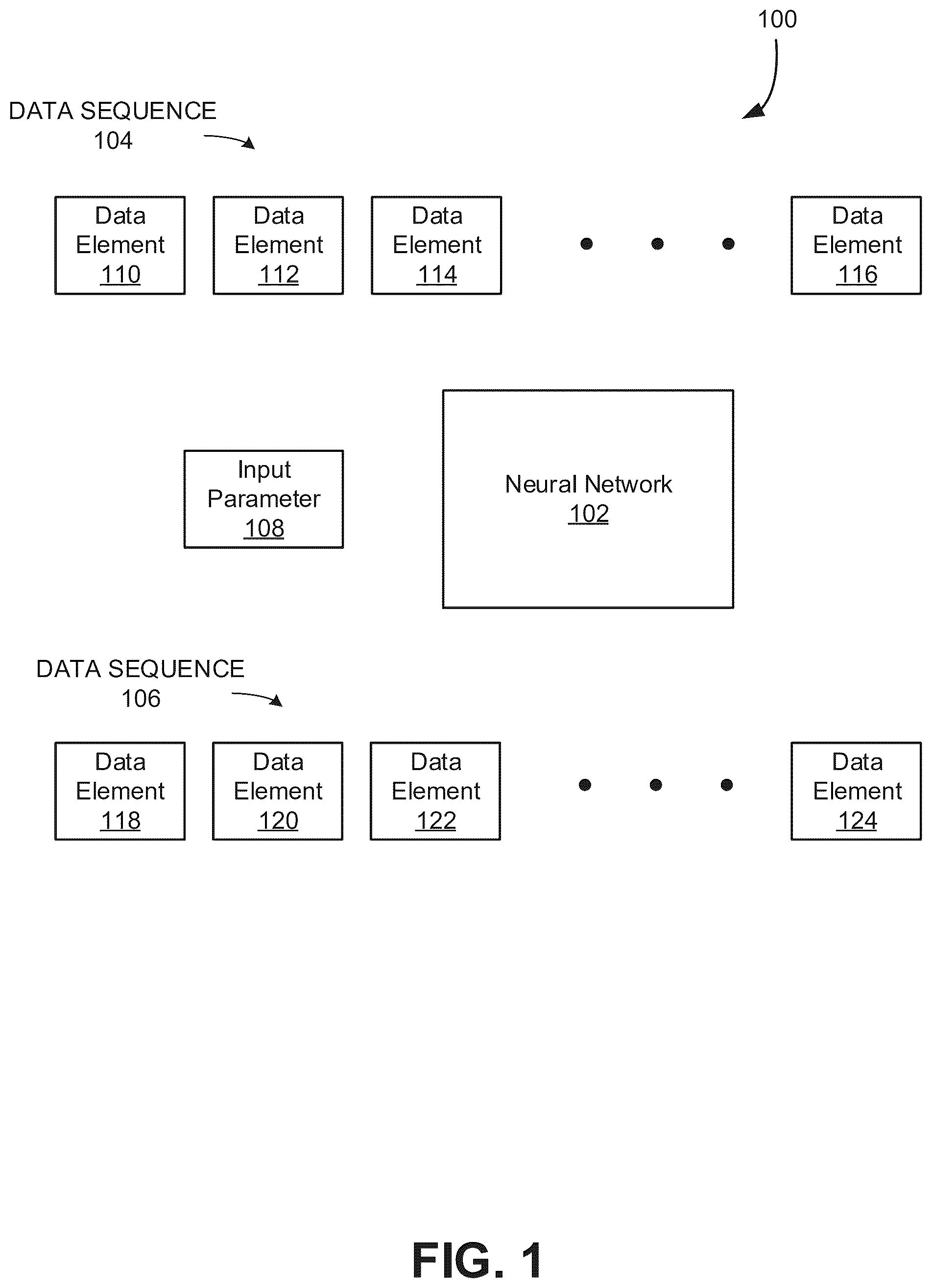 Patent US12541671 Figure 1 – Processor and system to encode sequence data in neural networks