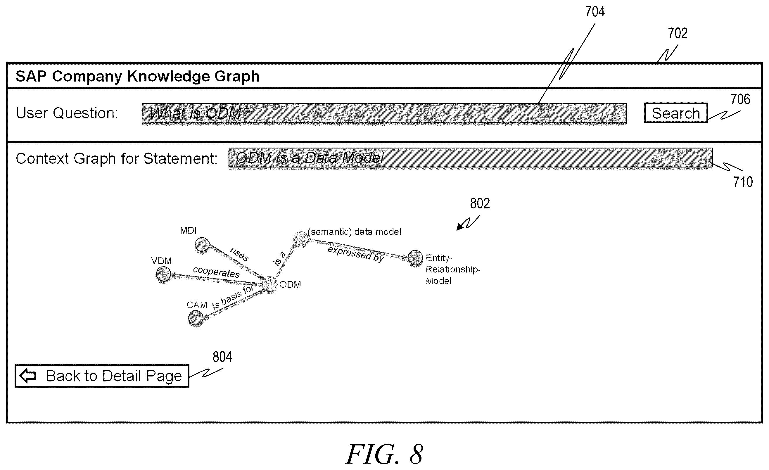 Patent US12541693 Figure 8 – Generating and upgrading knowledge graph data structures