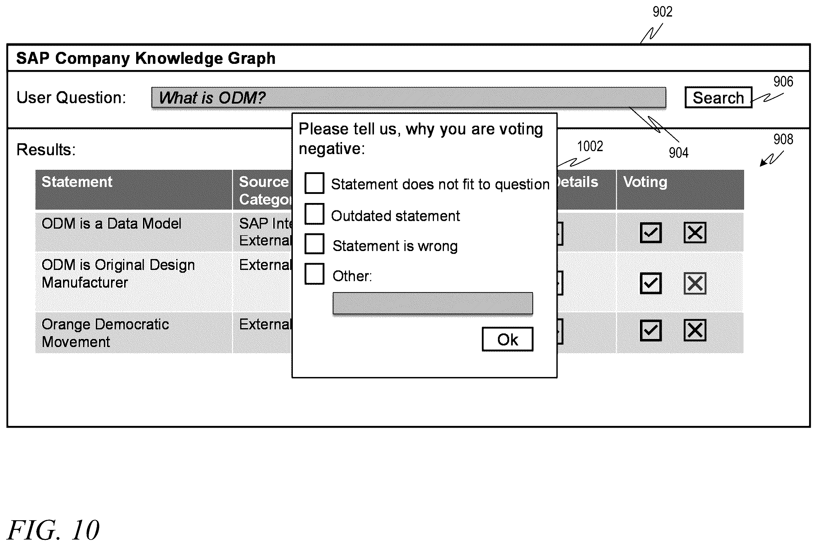 Patent US12541693 Figure 10 – Generating and upgrading knowledge graph data structures