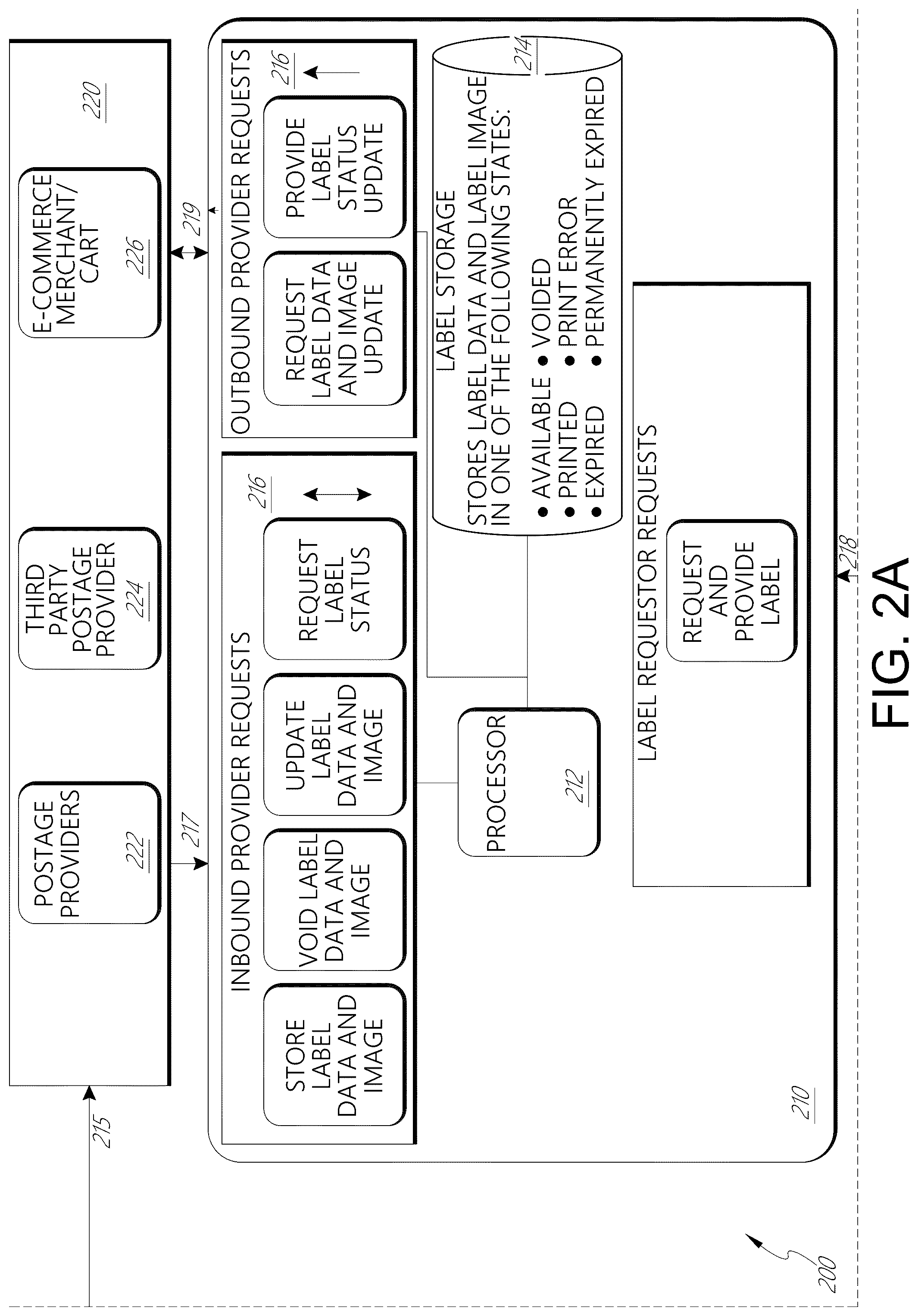 Patent US12541736 Figure 2 – Induction unit and label generator