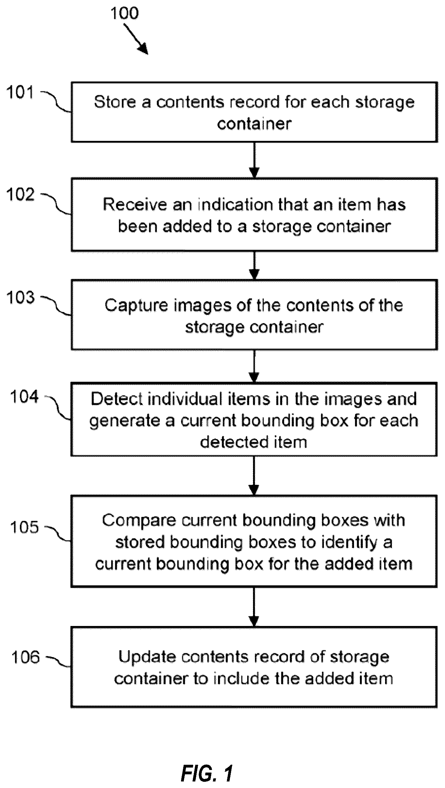 Patent US12541743 Figure 1 – Storage and retrieval system