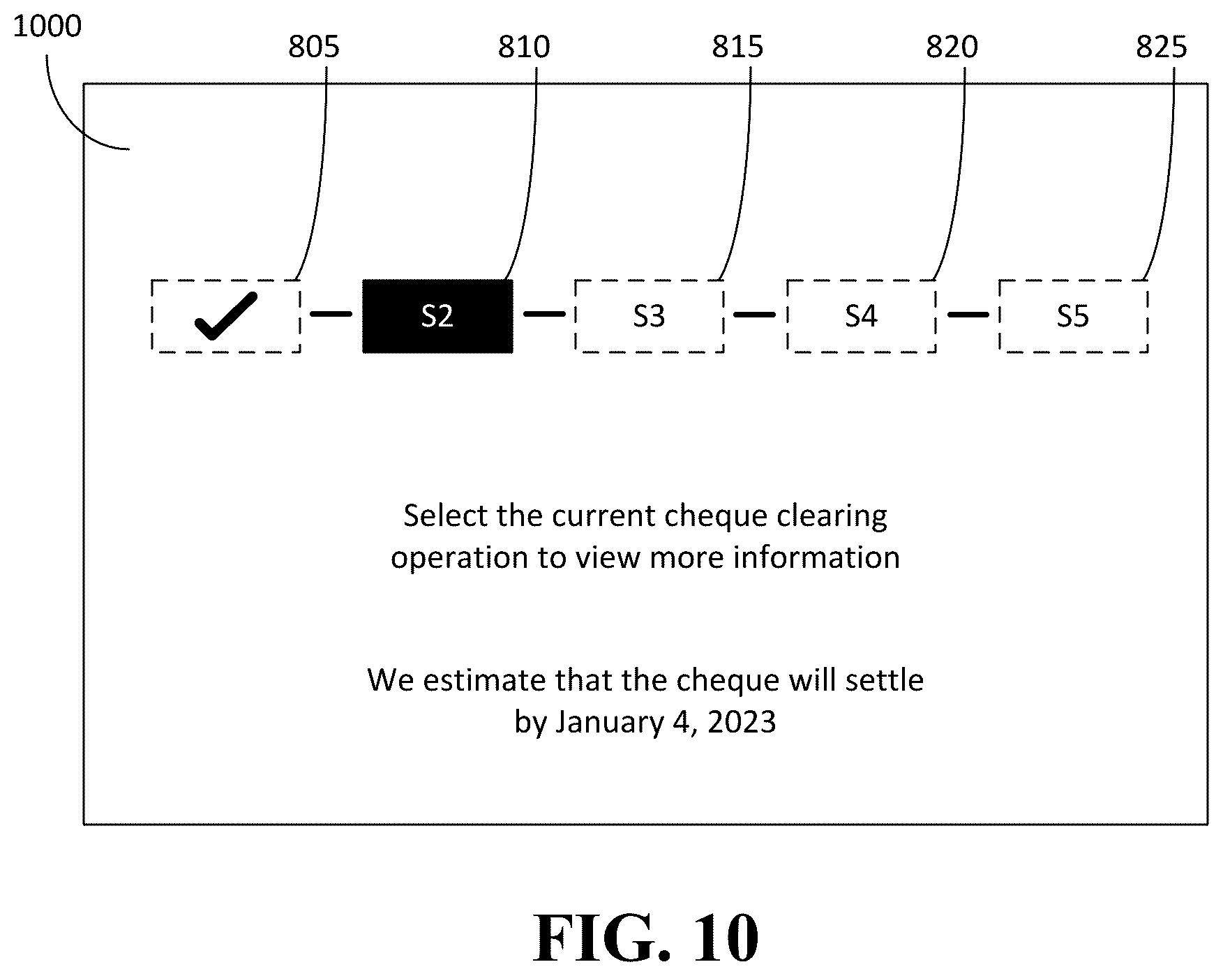 Patent US12541748 Figure 9 – System and method for providing real-time updates of cheque collection in a cheque clearing process