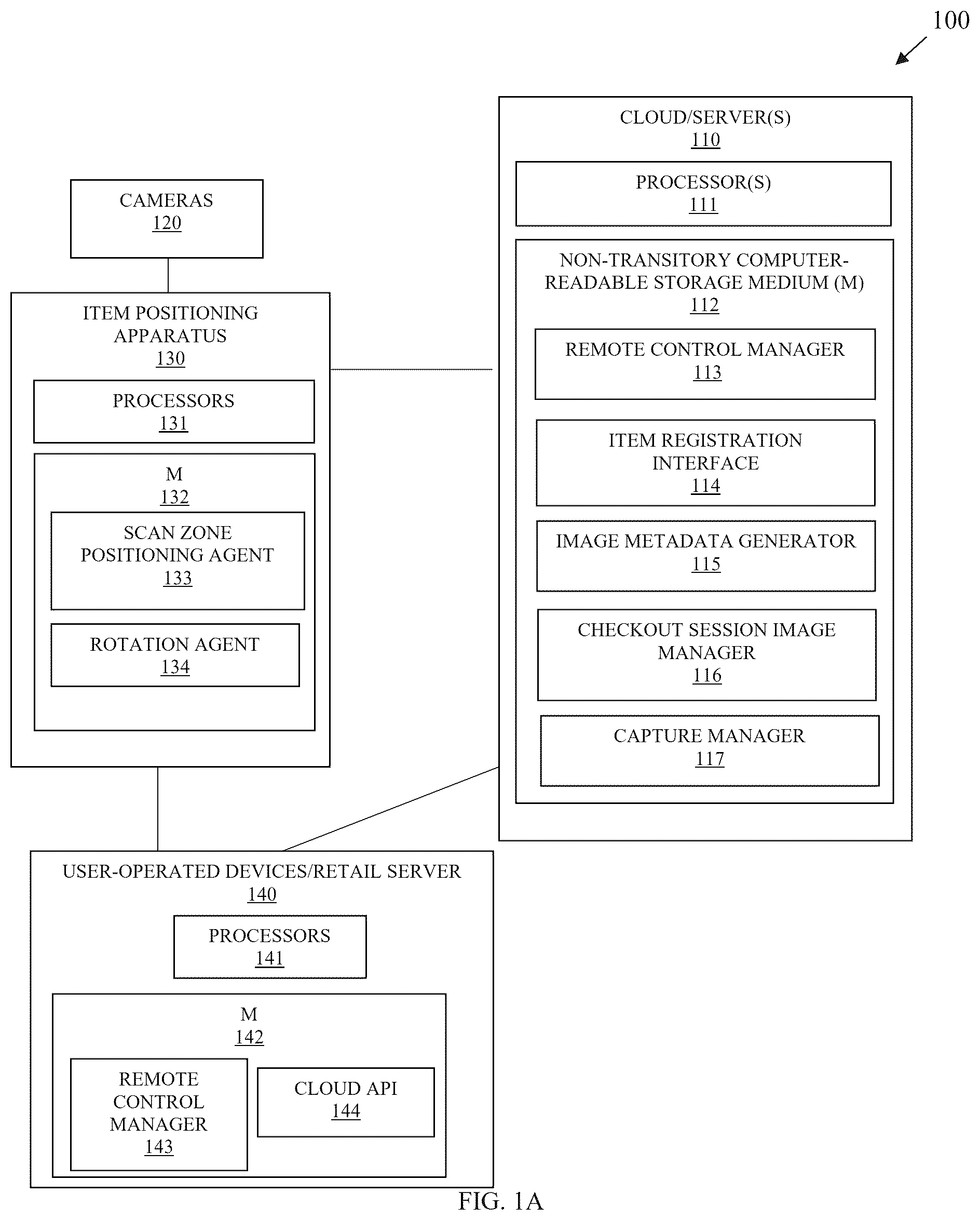 Patent US12541752 Figure 1 – Apparatus and techniques of image collection for vision checkout