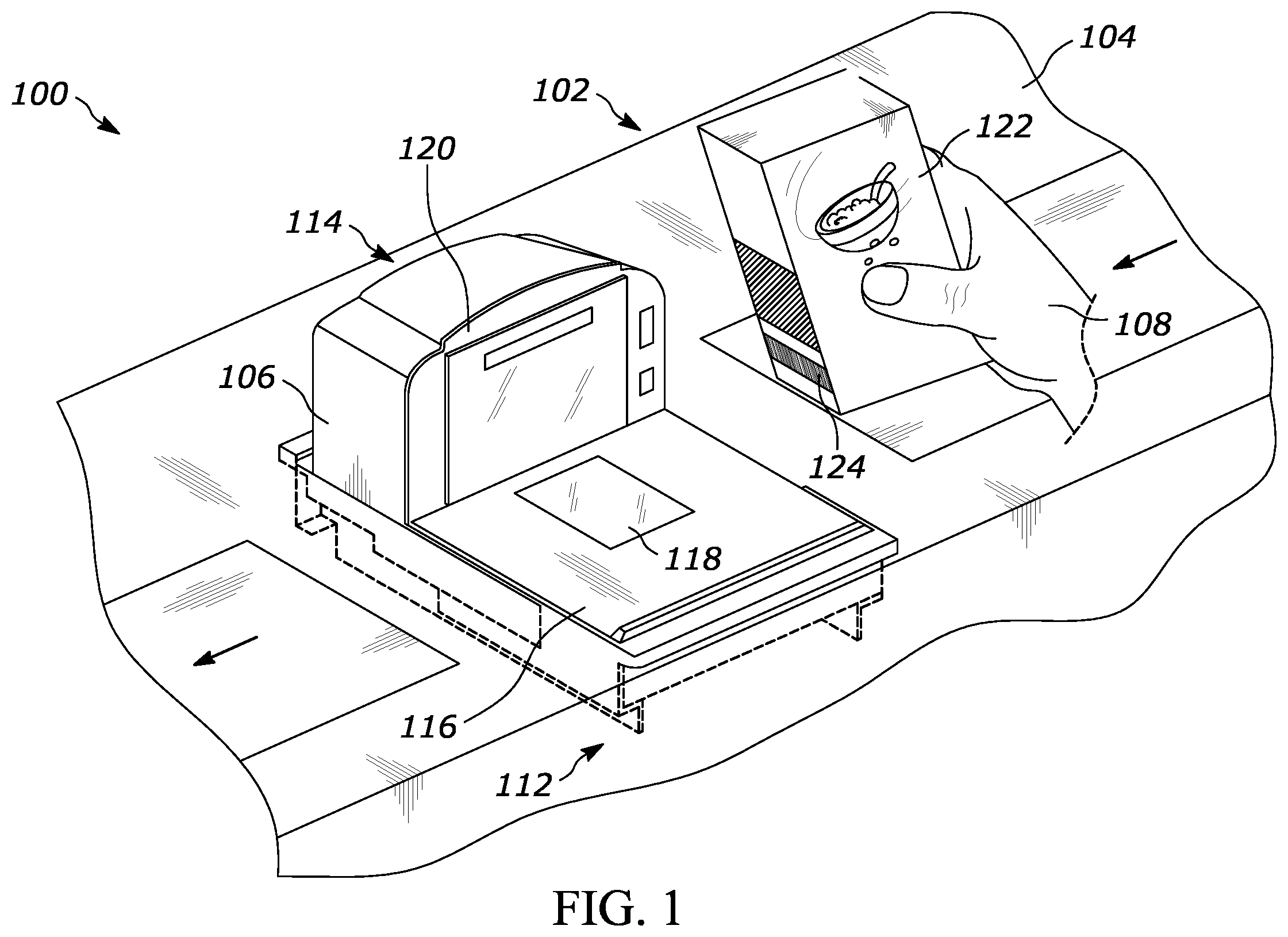 Patent US12541753 Figure 1 – Detection of barcode misplacement based on repetitive product detection
