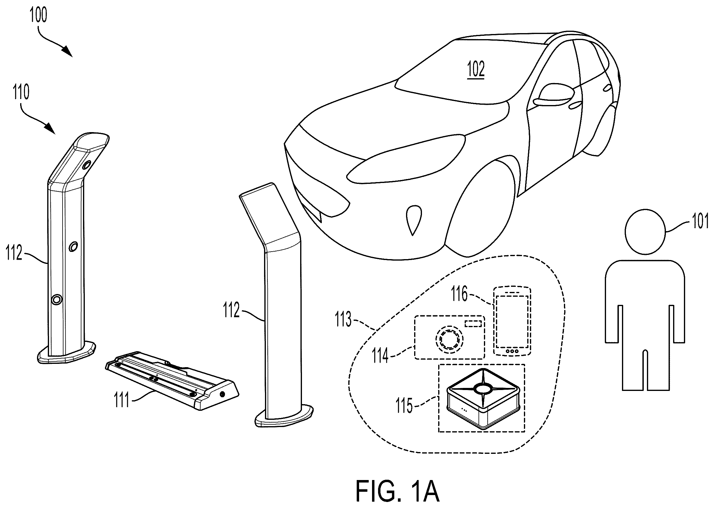 Patent US12541840 Figure 1 – Systems and techniques for vehicle inspection and condition analysis