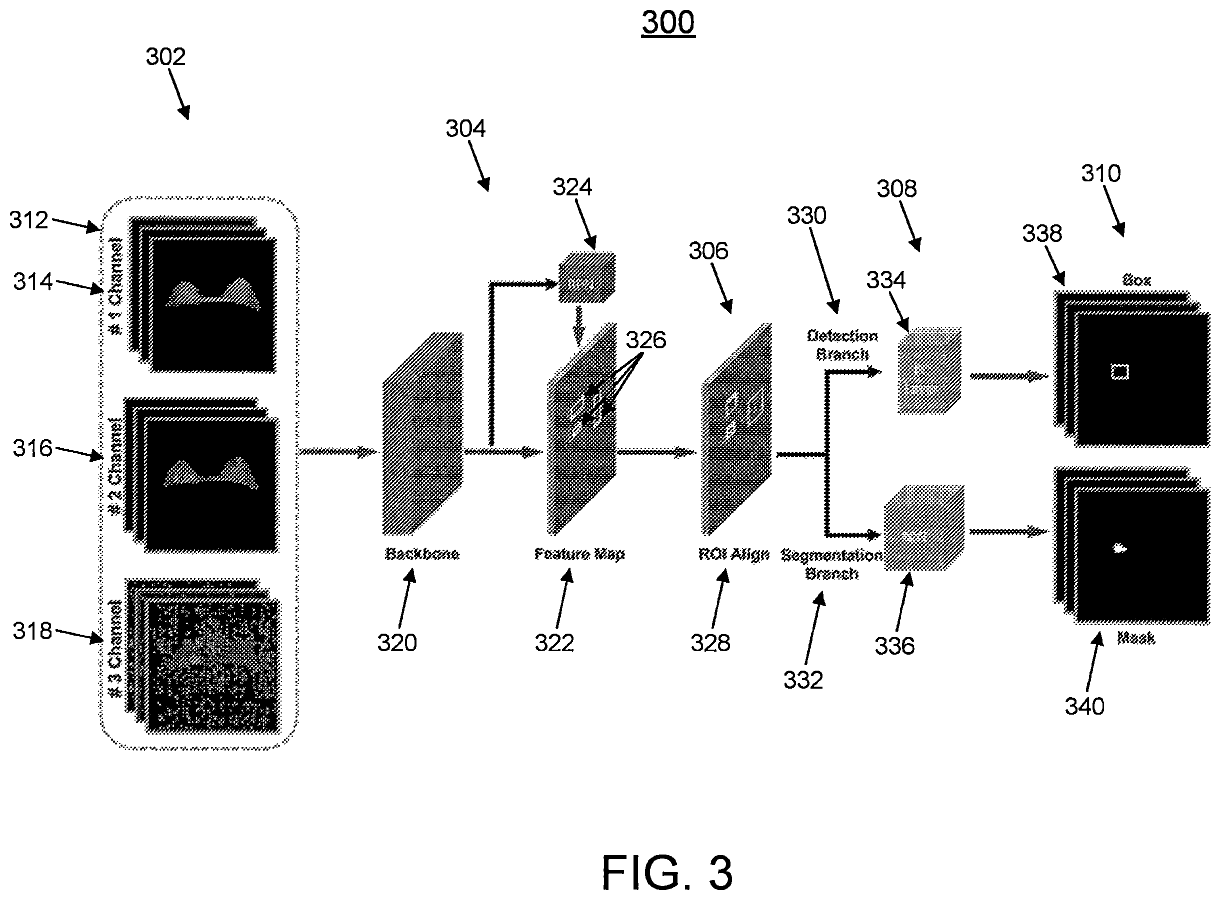 Patent US12541853 Figure 3 – AI based lesion segmentation and detection for medical images