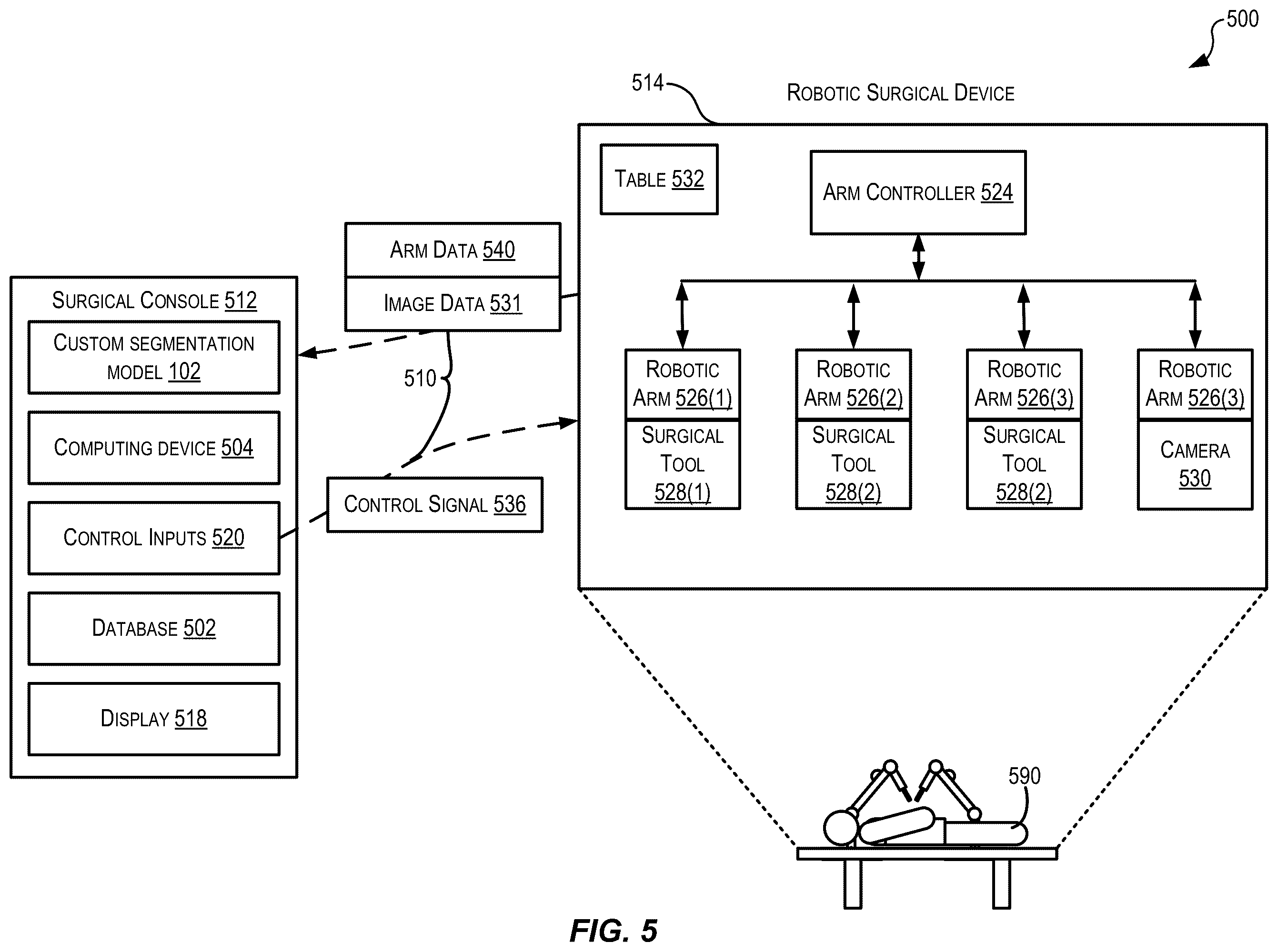 Patent US12541854 Figure 5 – Segmentation generation for image-related functions