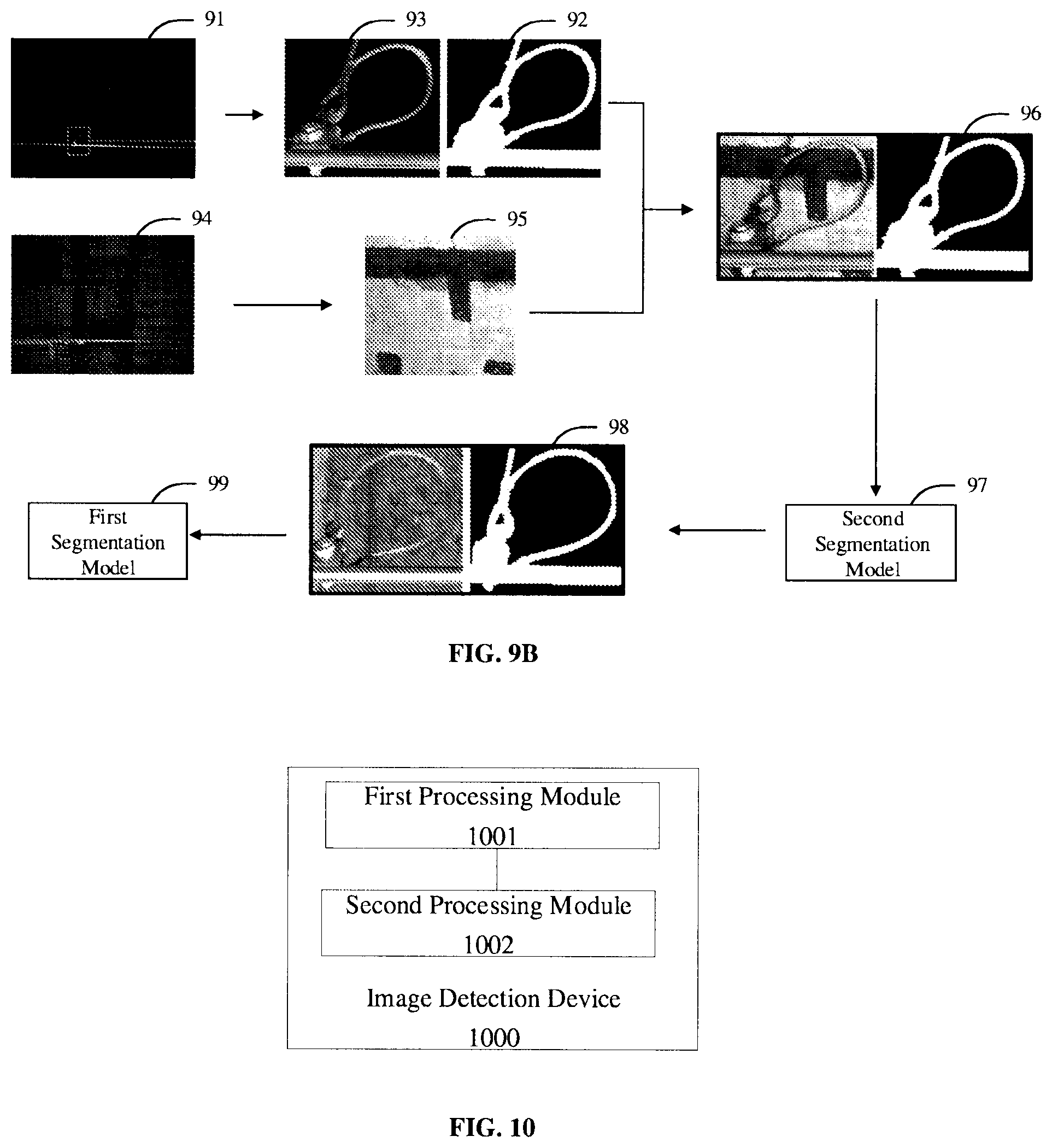 Patent US12541858 Figure 10 – Image detection using multiple segmentation models and from multiple detection dimensions