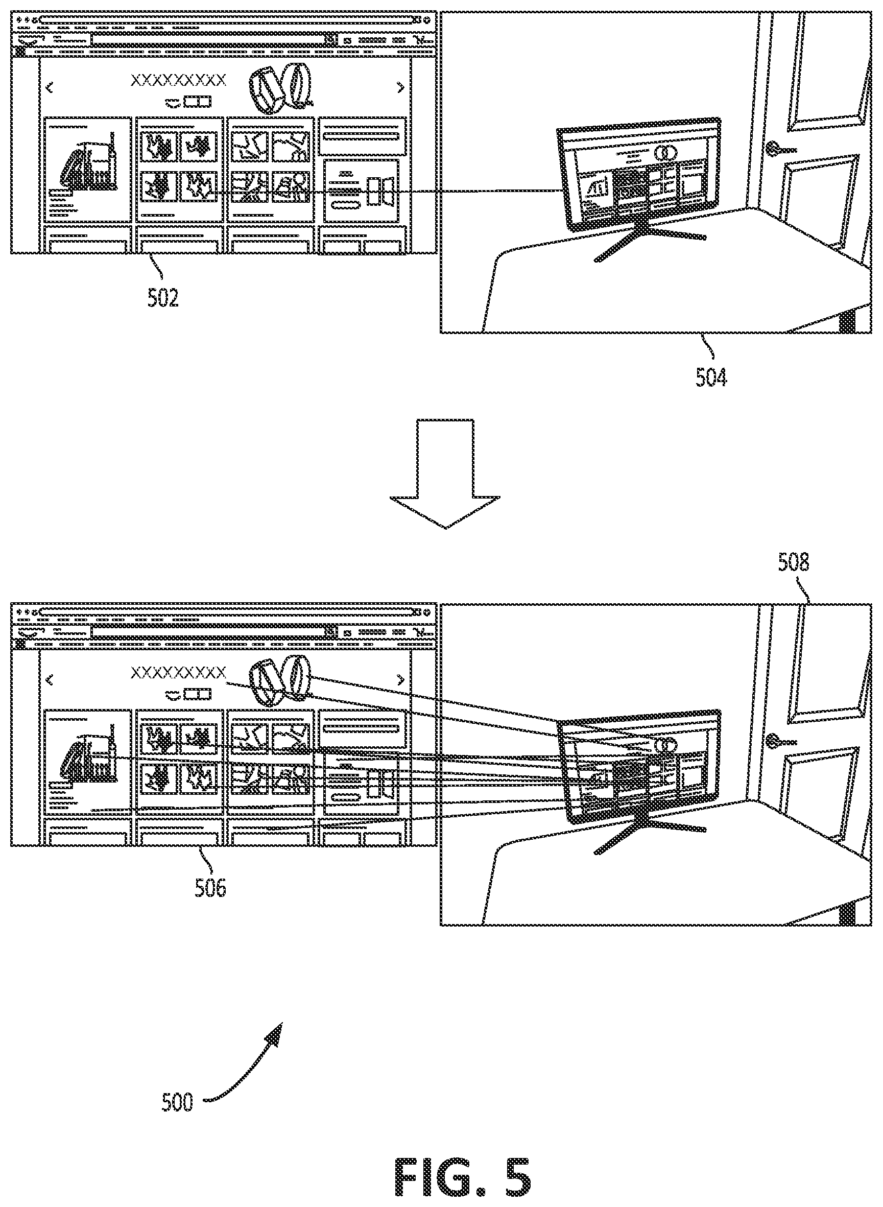 Patent US12541862 Figure 5 – Rendering augmented reality video using filtered point-to-point image matches to compute perspective-n-point camera poses