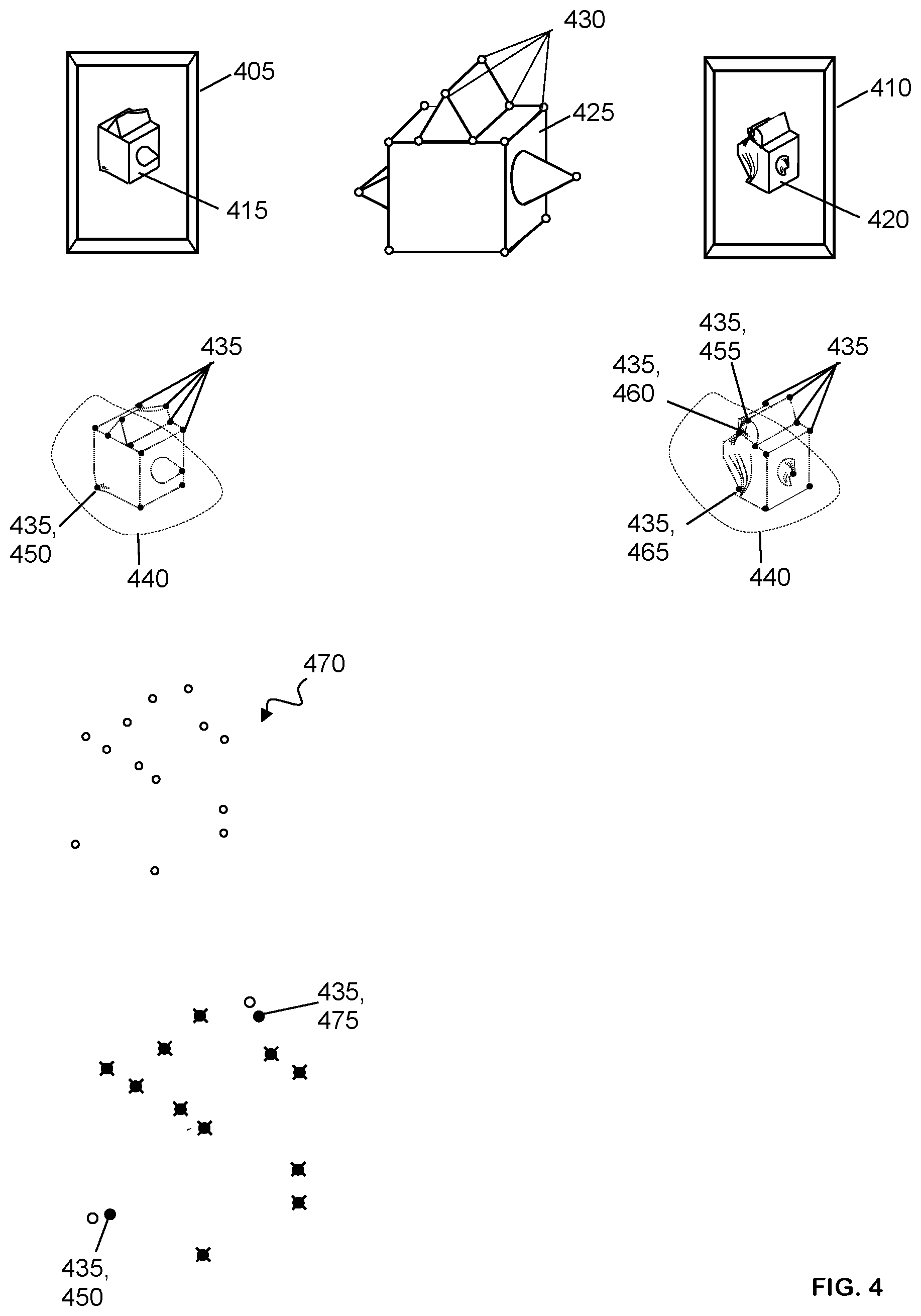 Patent US12541876 Figure 3 – Processing images of objects and object portions, including multi-object arrangements and deformed objects