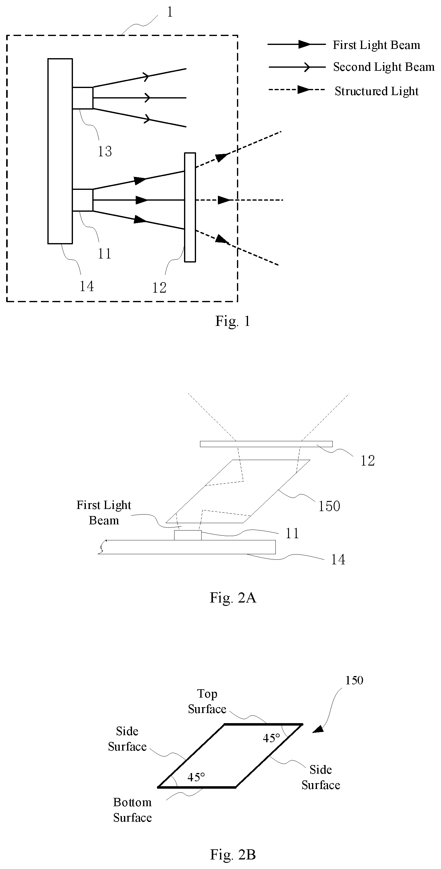 Patent US12541877 Figure 1 – Structured-light projector, camera assembly, and electronic device