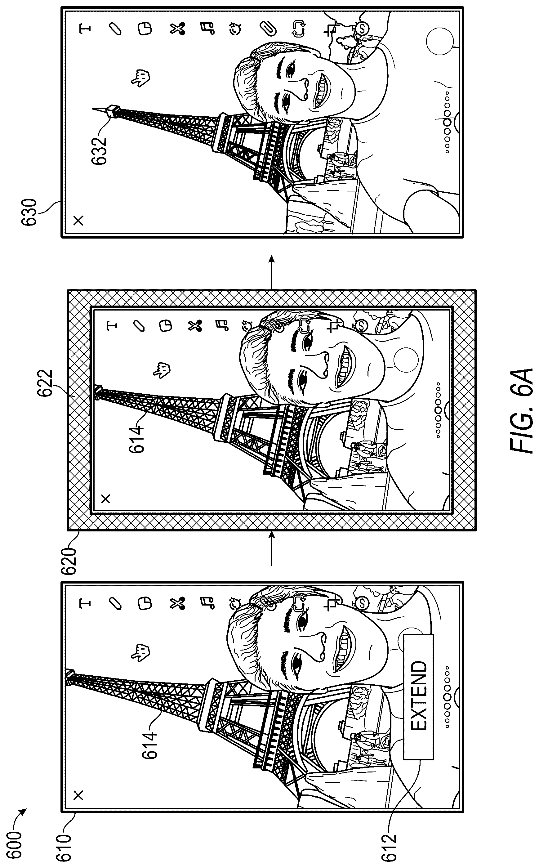 Patent US12541888 Figure 6 – Diffusion model image cropping