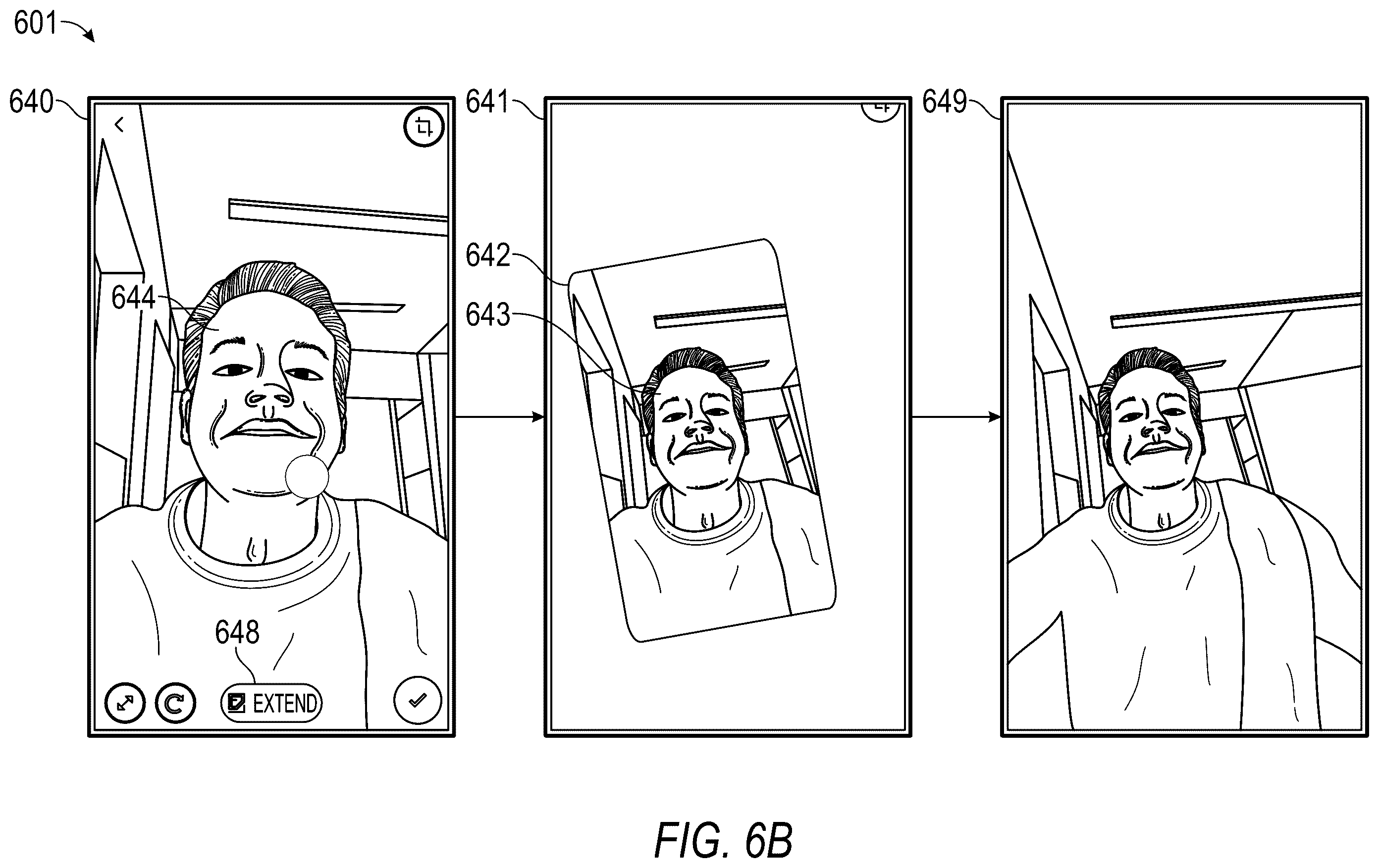 Patent US12541888 Figure 7 – Diffusion model image cropping
