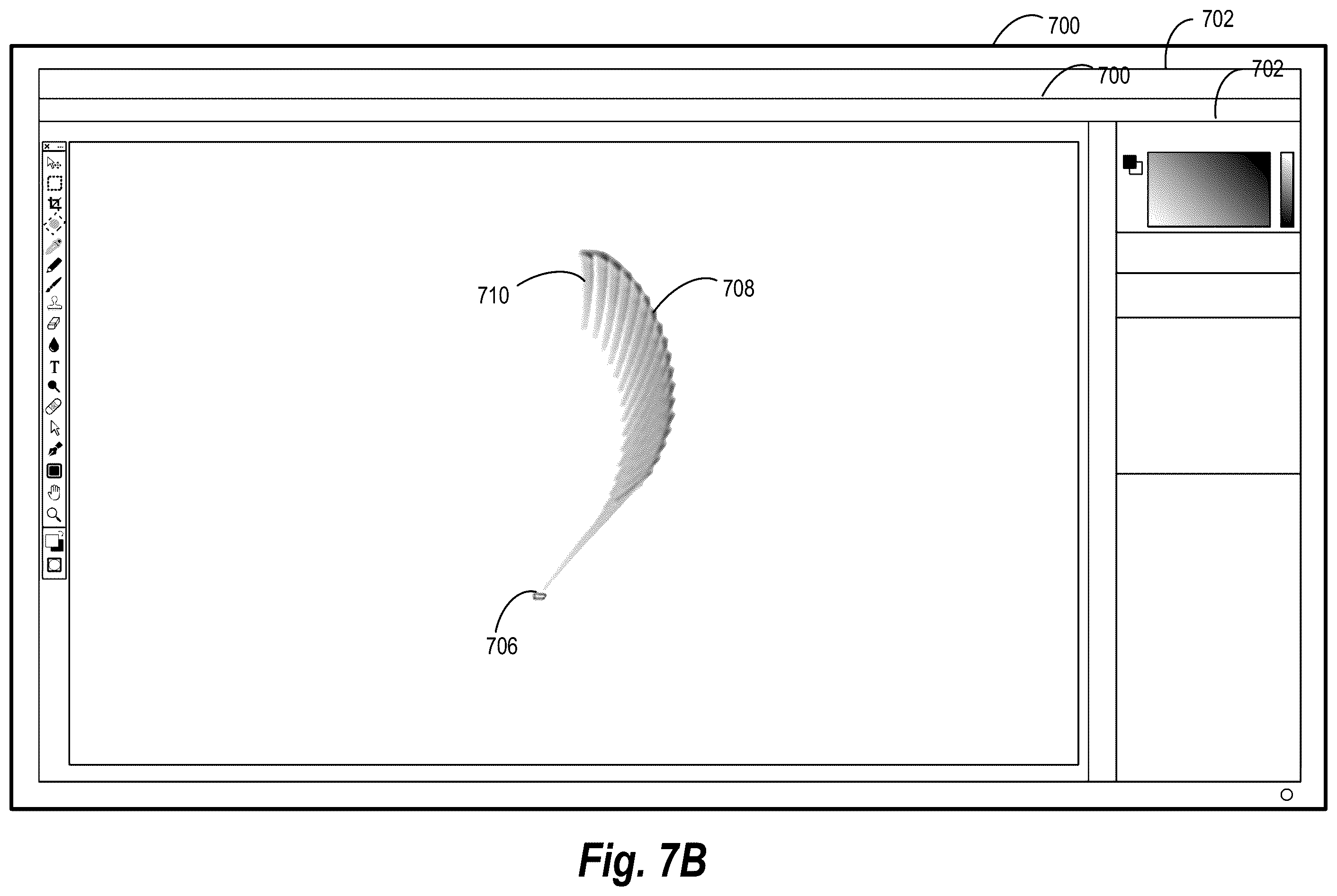 Patent US12541891 Figure 8 – Generating chain pull painting styles in digital applications