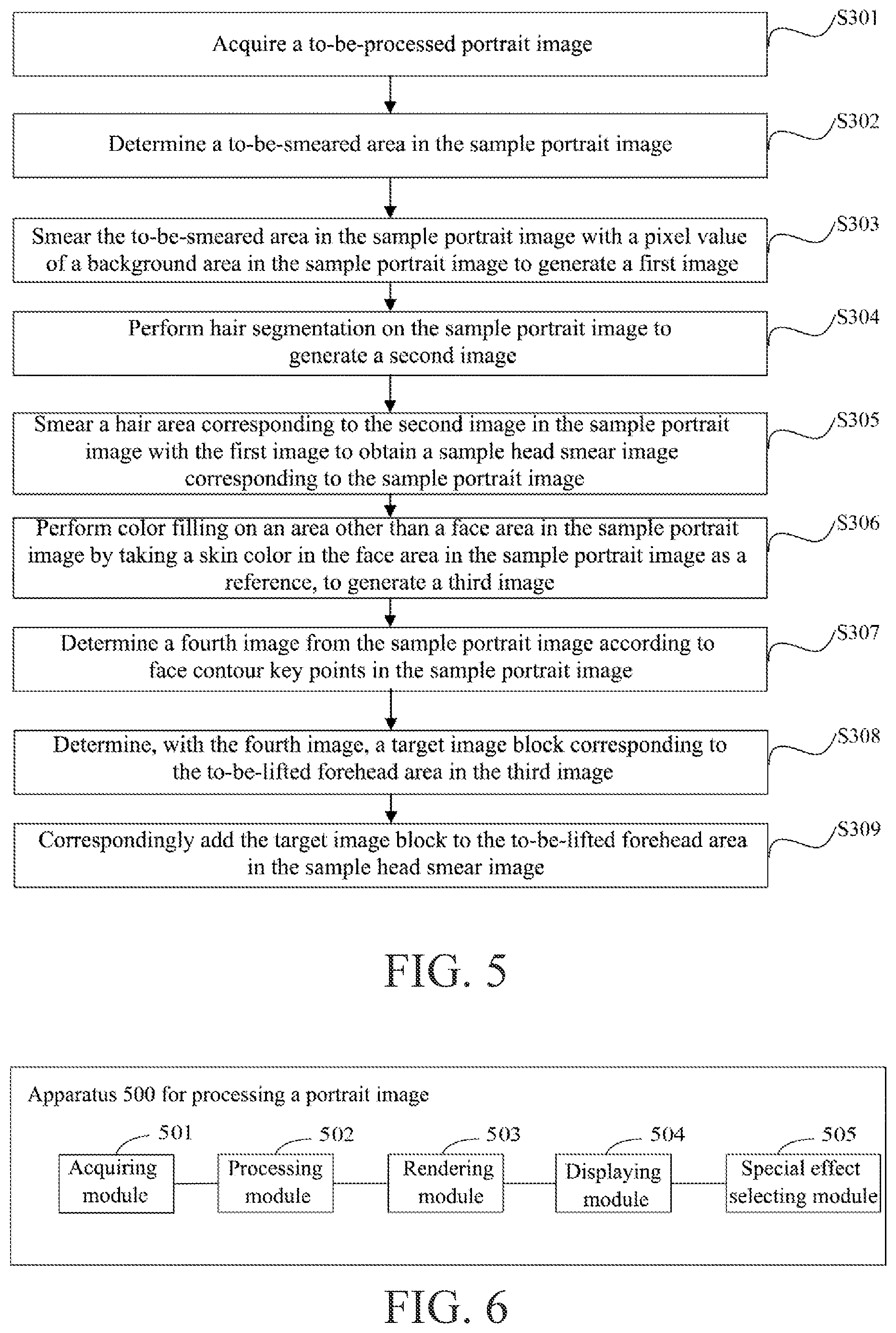 Patent US12541895 Figure 9 – Method and apparatus for processing portrait image