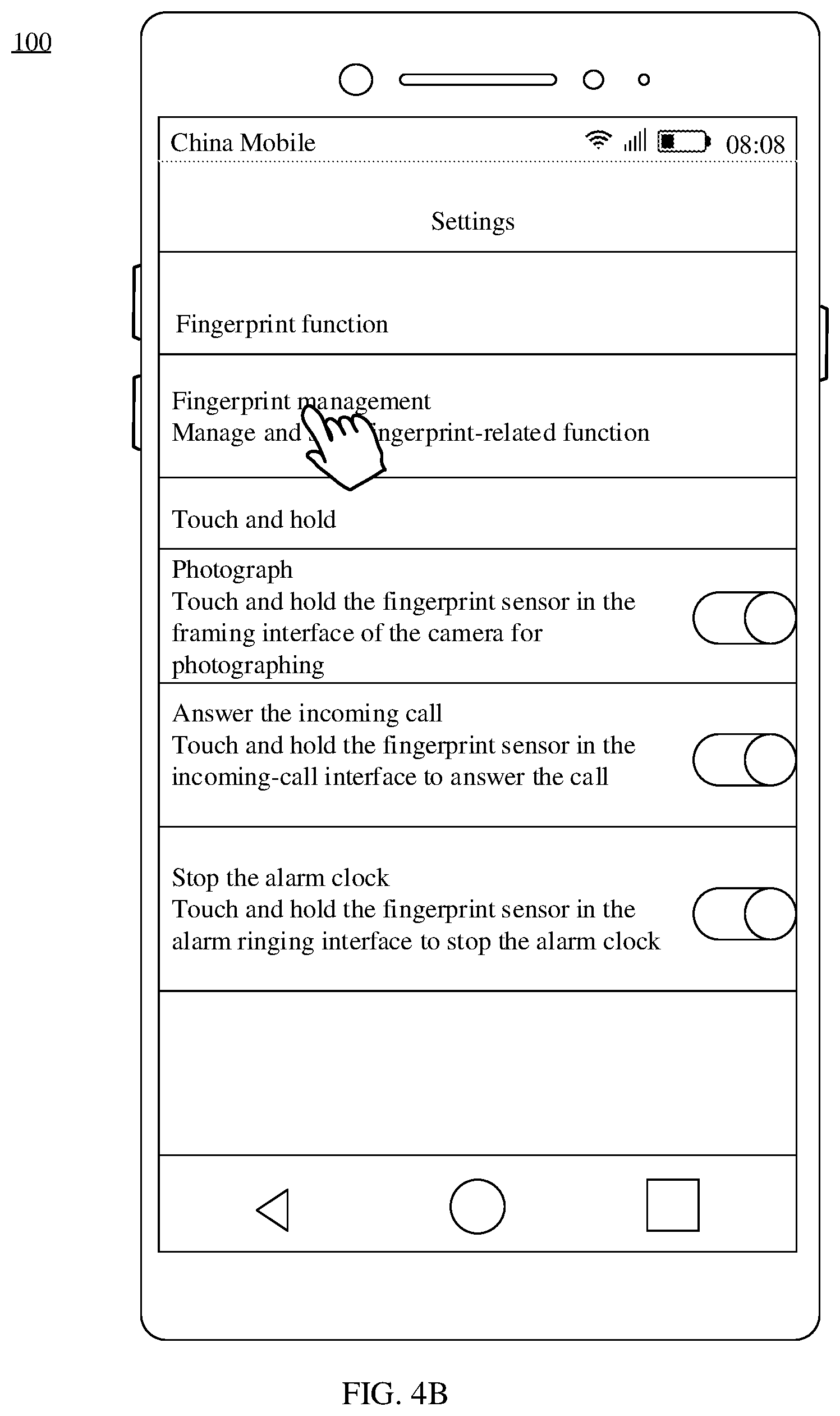 Patent US12541904 Figure 4 – Electronic device, method for prompting function setting of electronic device, and method for playing prompt file