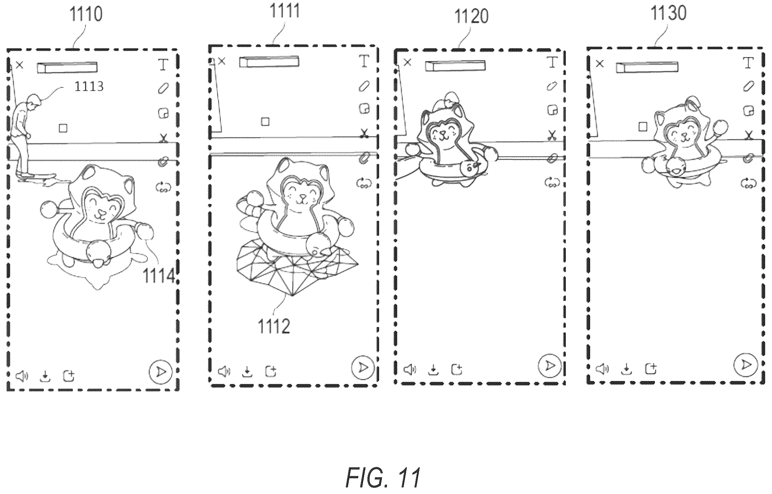 Patent US12541929 Figure 12 – Video clip object tracking