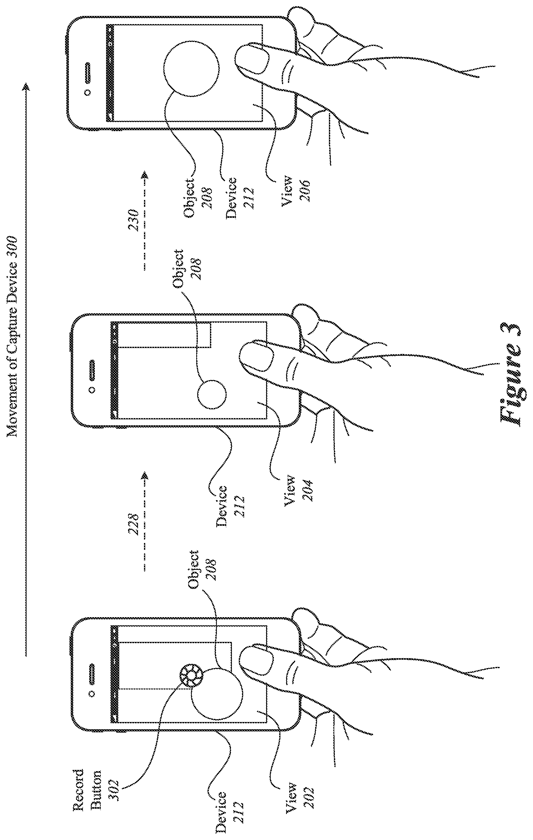 Patent US12541933 Figure 3 – Modification of multi-view interactive digital media representation