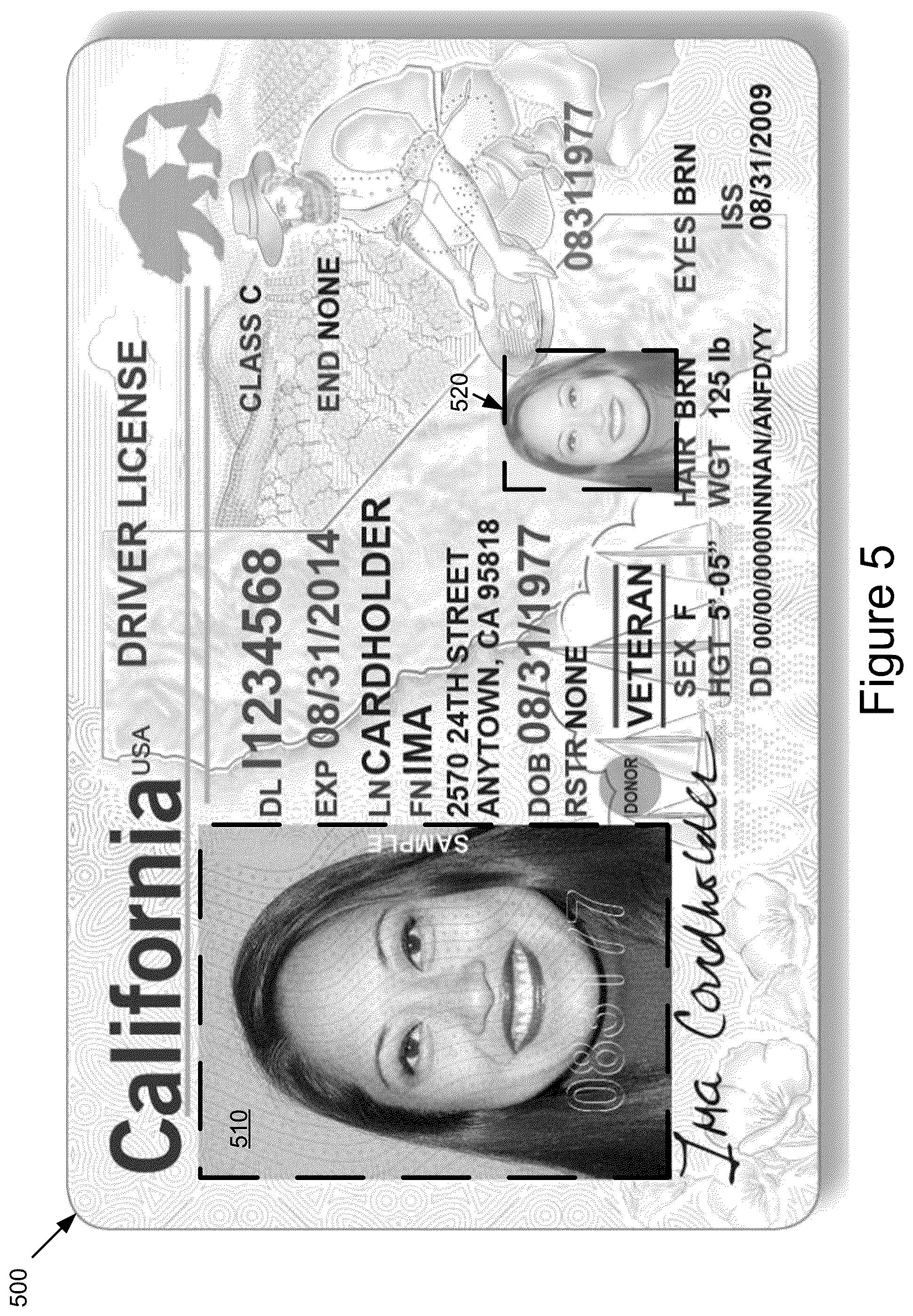 Patent US12541985 Figure 5 – Document image blur assessment