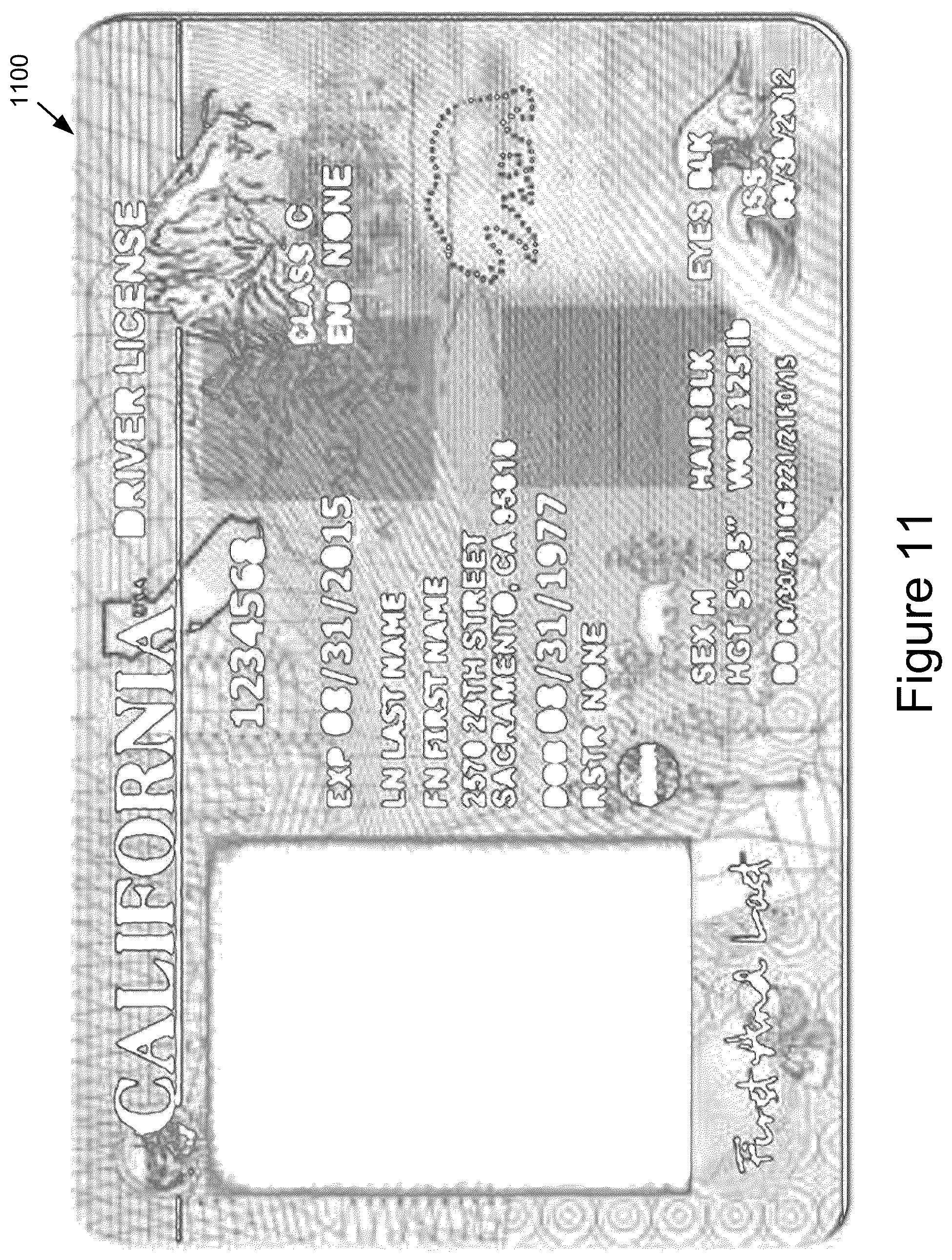 Patent US12541985 Figure 11 – Document image blur assessment