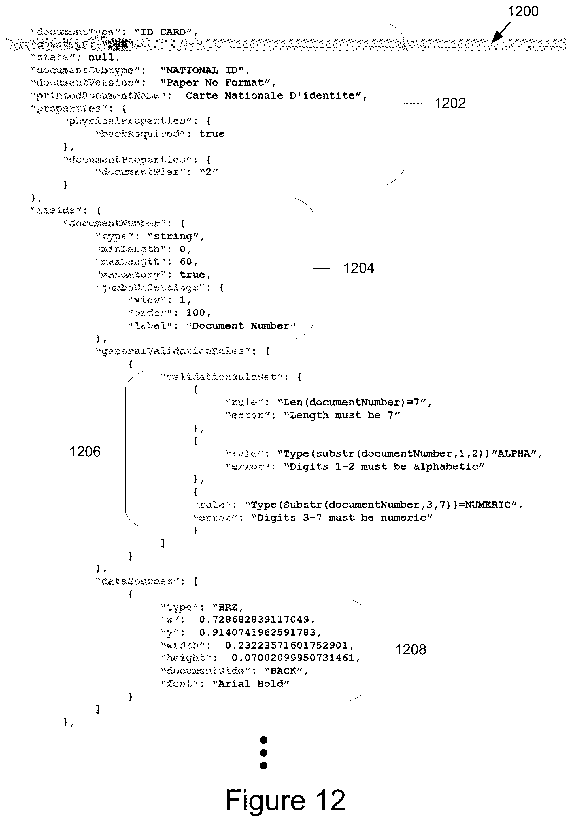 Patent US12541985 Figure 12 – Document image blur assessment