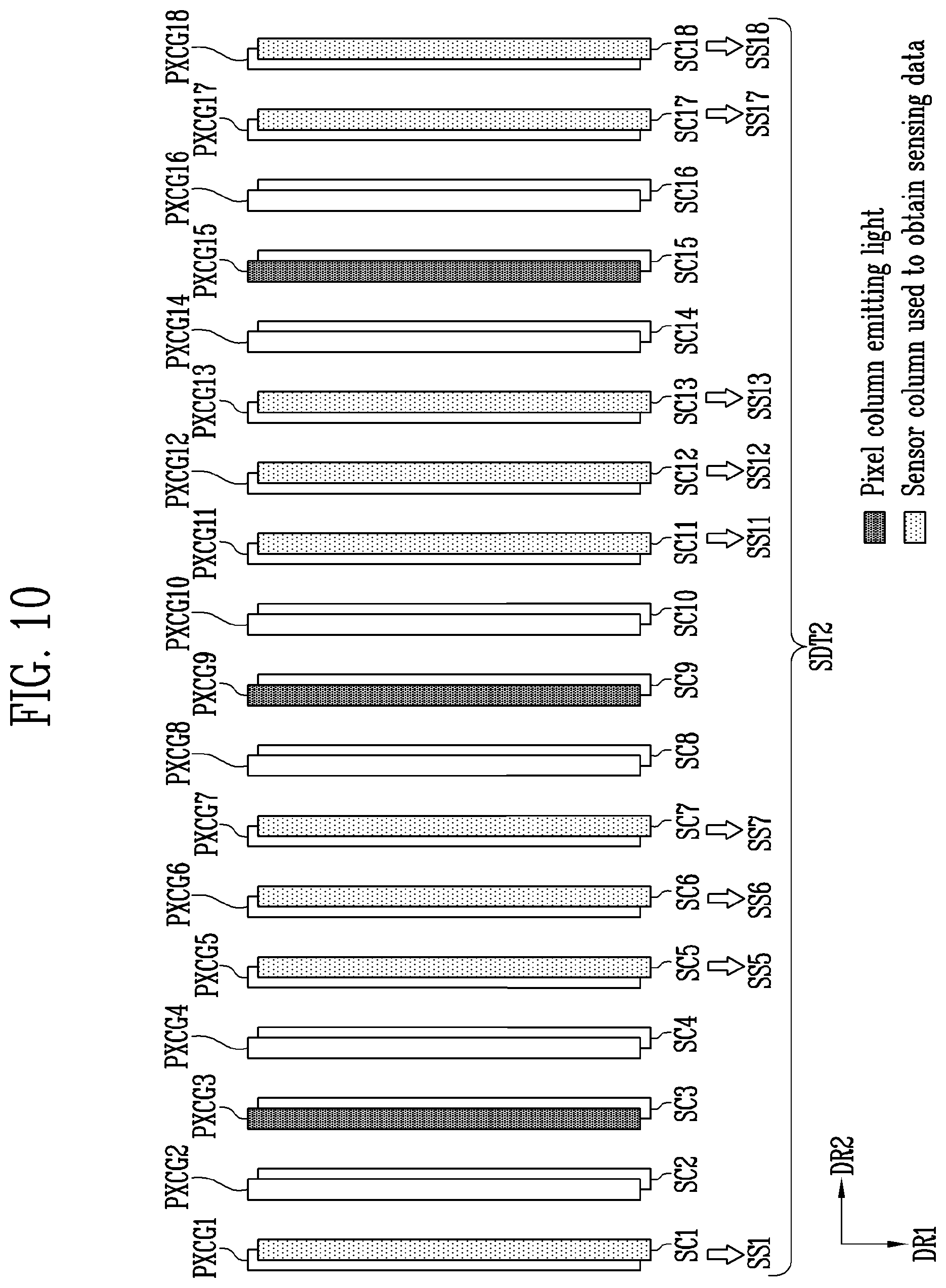 Patent US12541993 Figure 9 – Display device including light receiving elements and method of operating the same