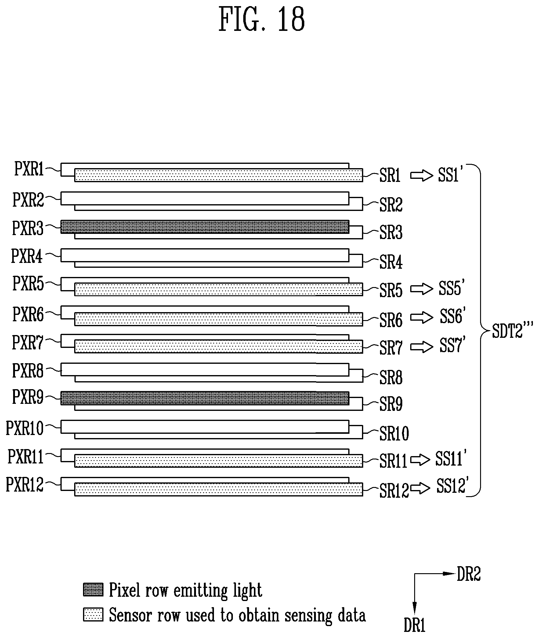 Patent US12541993 Figure 17 – Display device including light receiving elements and method of operating the same